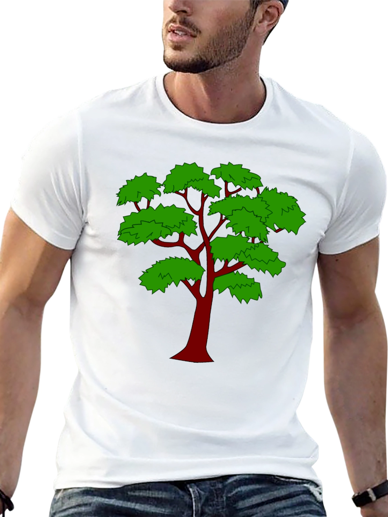 Black Arboreal Tee - Bold Tree Graphic view 13