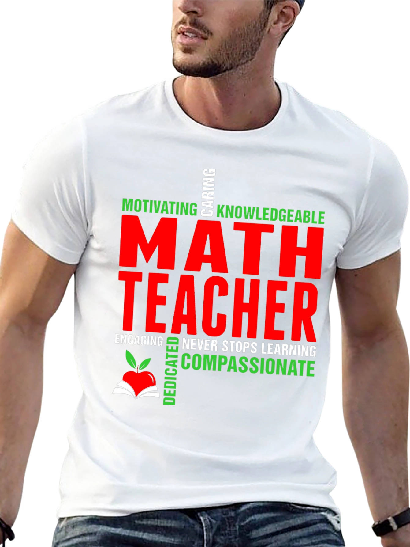 Black Math Teacher Graphic T-Shirt view 13