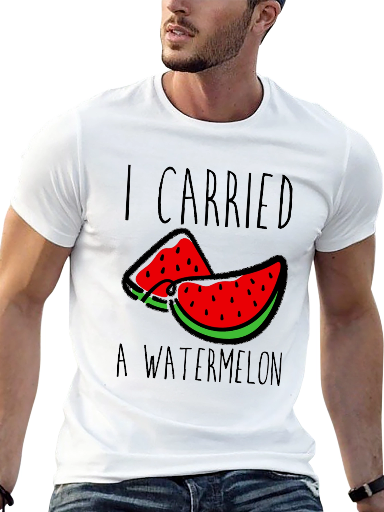 Black I Carried a Watermelon Graphic Tee view 13