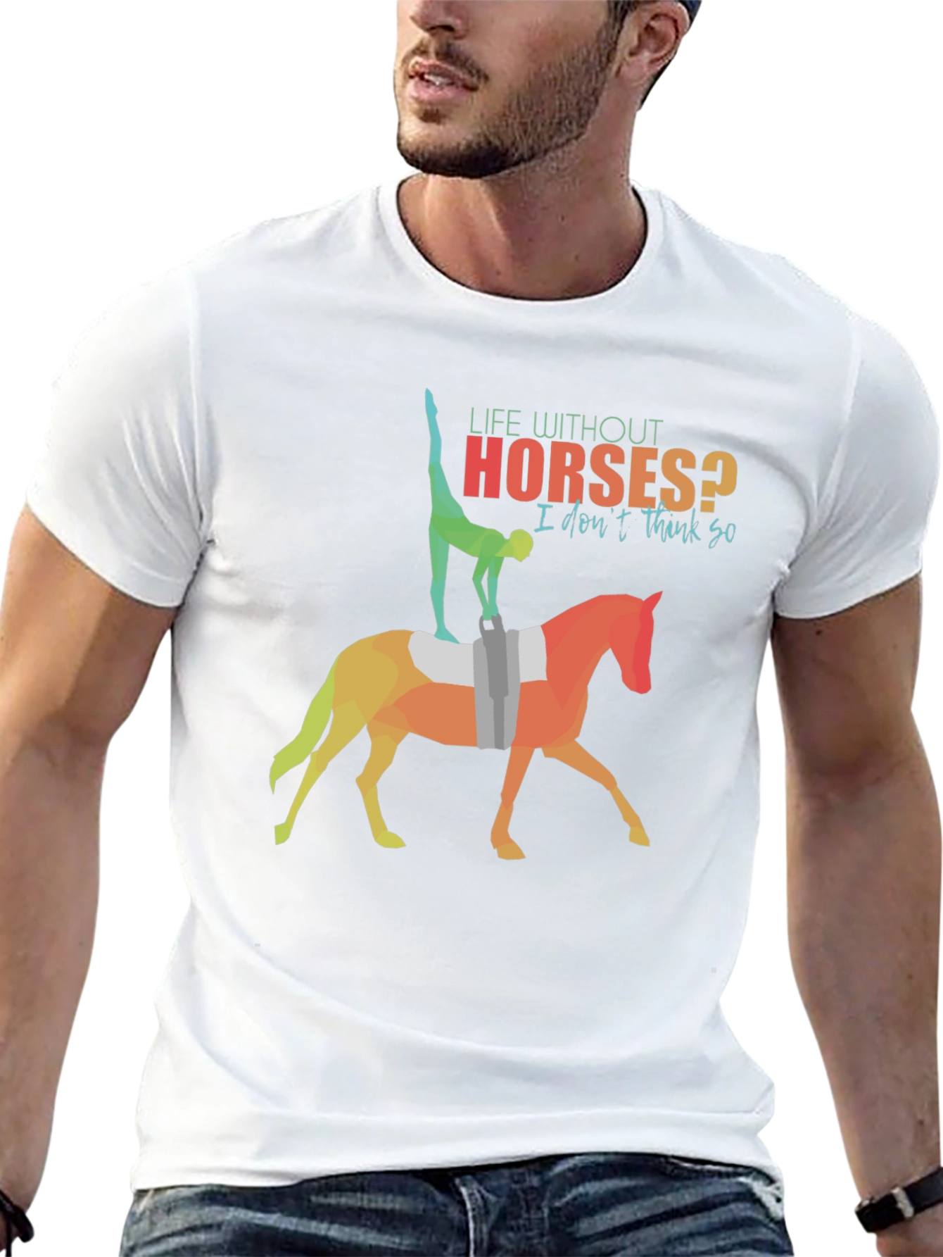 Black Life Without Horses? Graphic Tee view 13