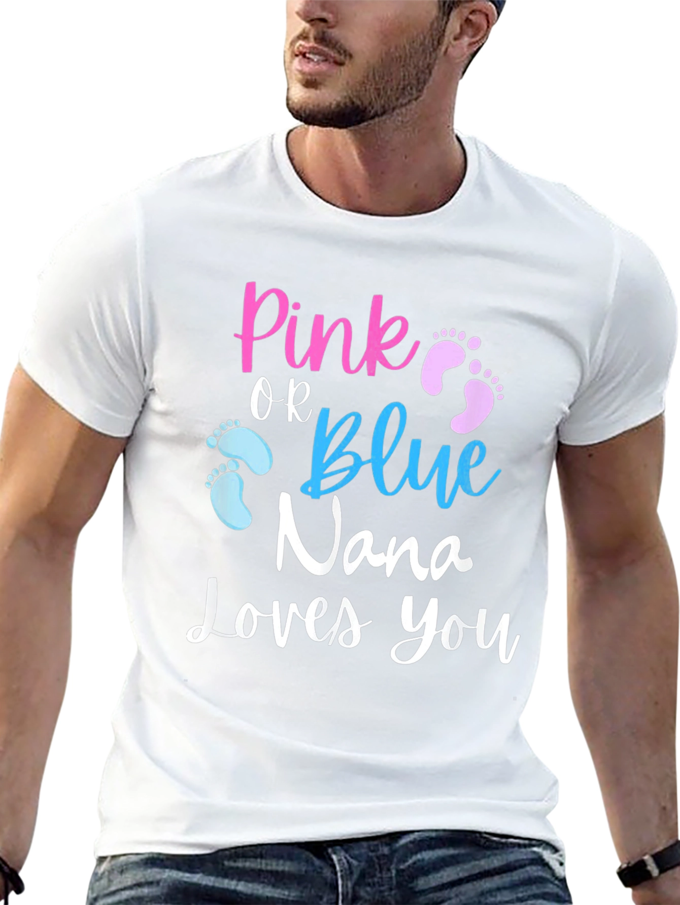 Pink or Blue Nana Loves You T-Shirt - 13