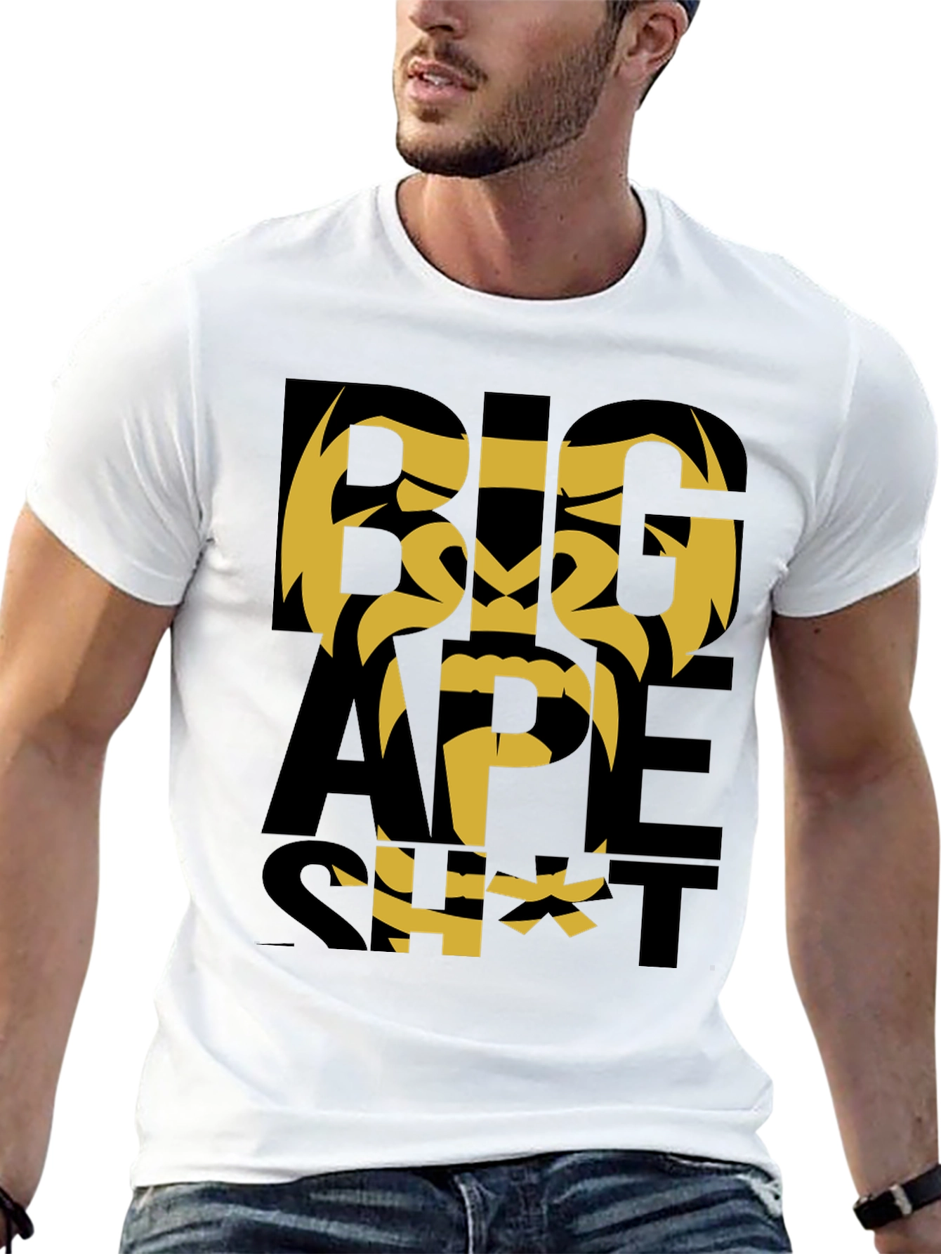 Black Big Ape Tee - Bold Graphic Print view 13