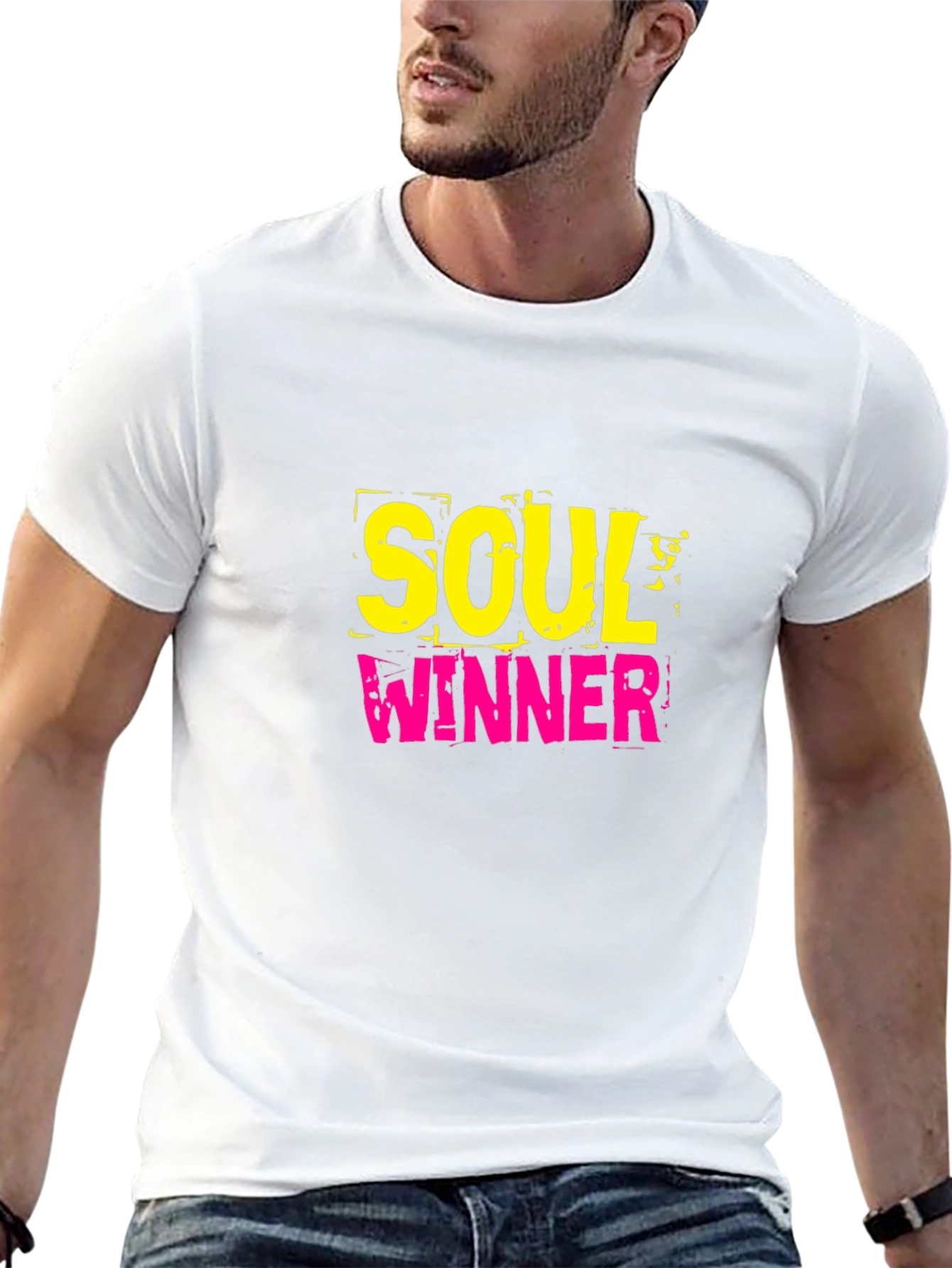 Black Soul Winner Graphic Black T-Shirt view 13