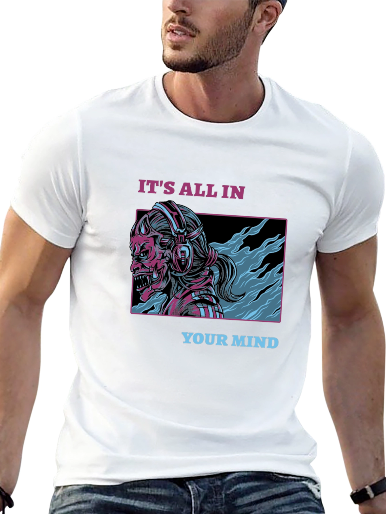 Black It's All In Your Mind Black Graphic Tee view 13