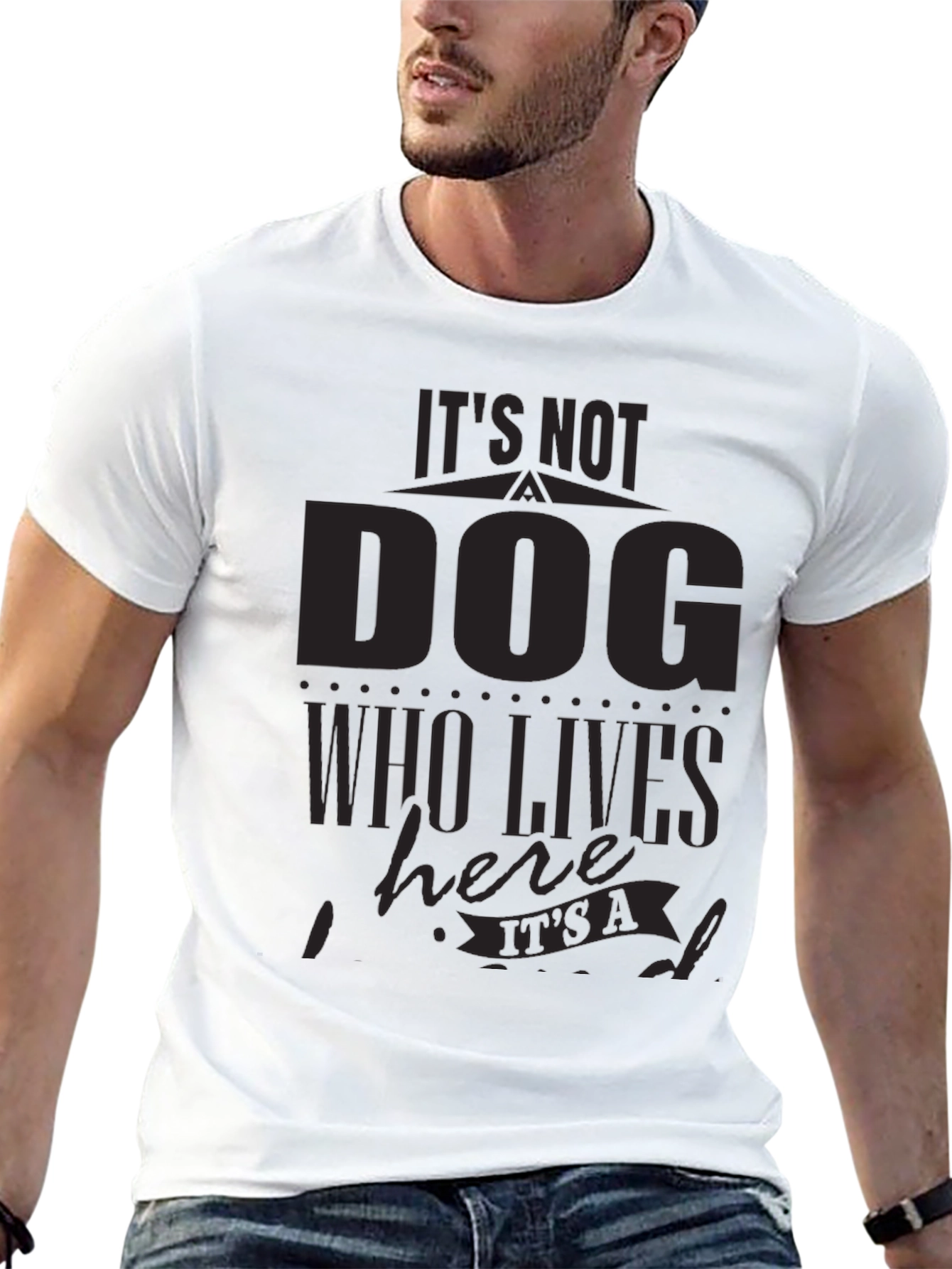 Black It's Not a Dog T-Shirt - Funny Pet Lover Tee view 13
