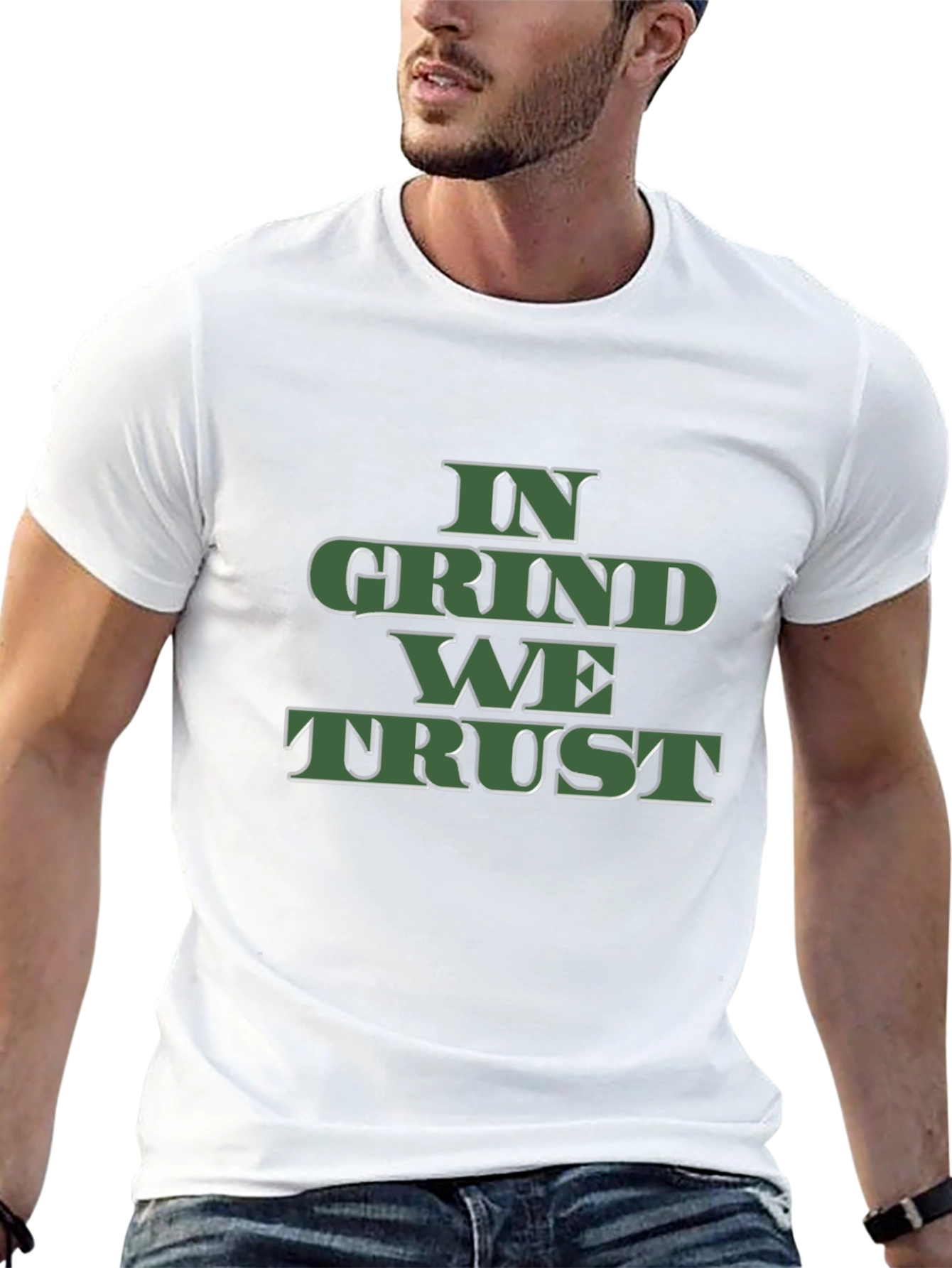 Black In Grind We Trust - Black Graphic Tee view 13