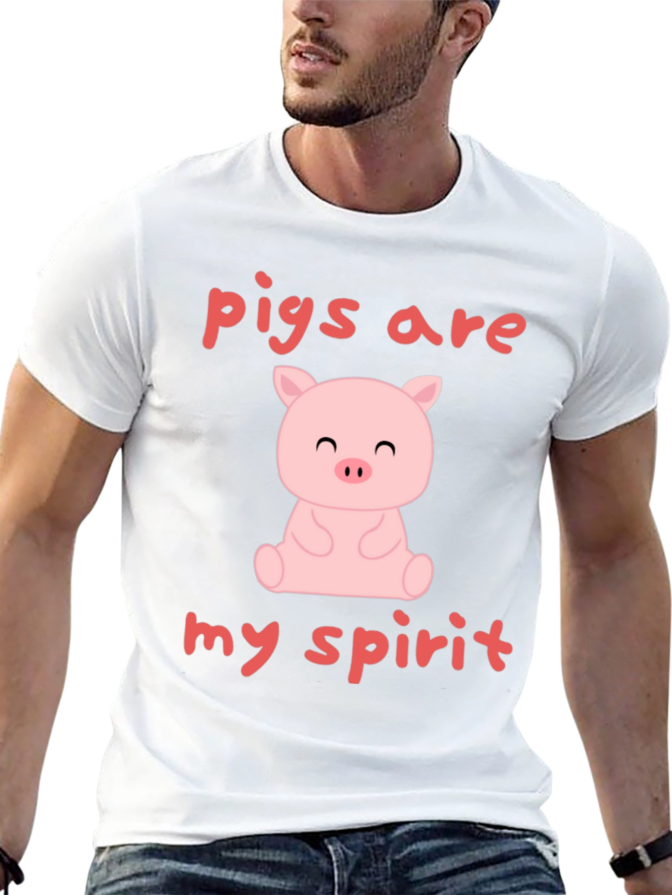 Black Pigs Are My Spirit T-Shirt - Cute Animal Lover Tee view 13