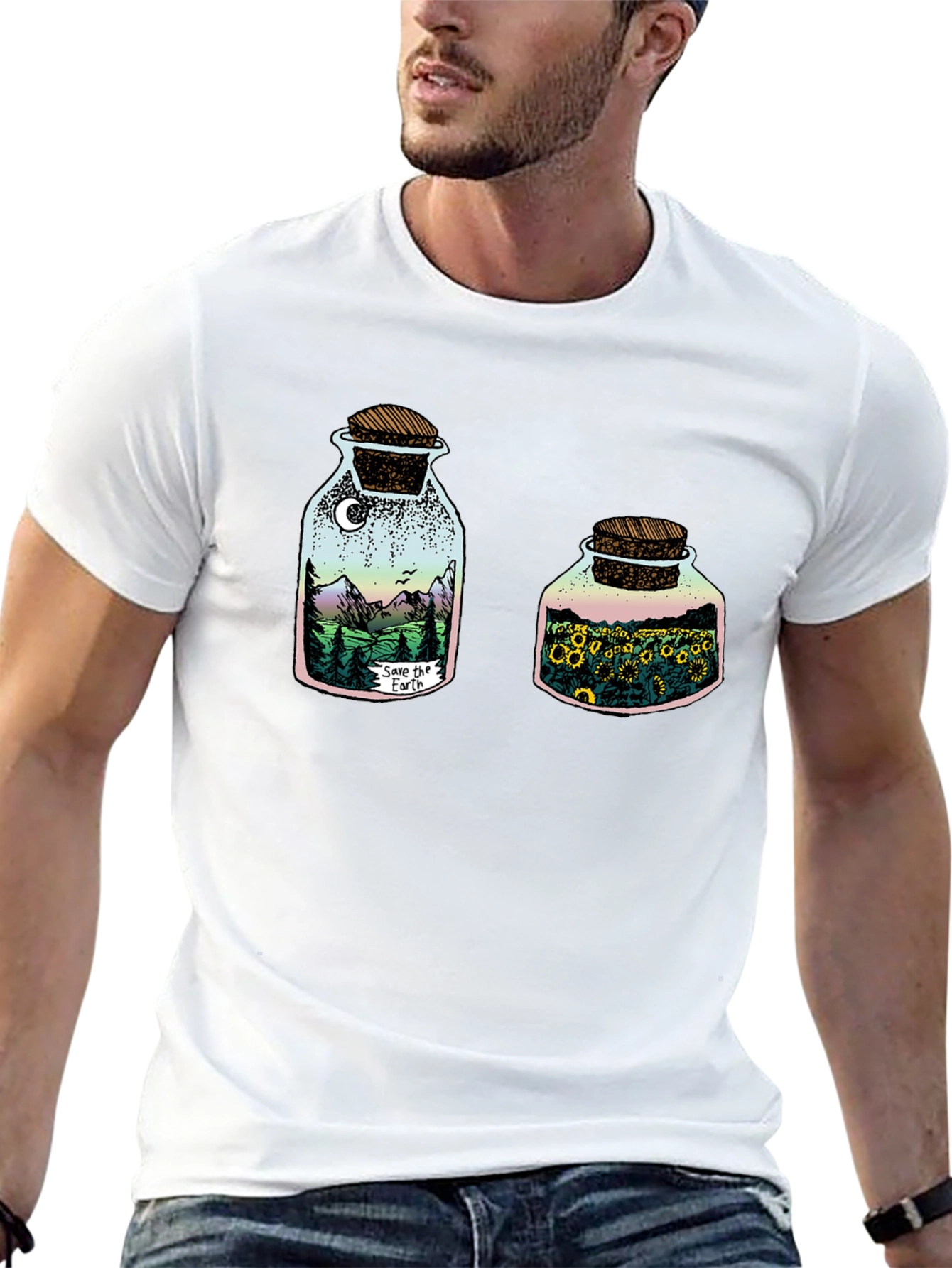 Black Nature in a Jar Graphic Tee view 13