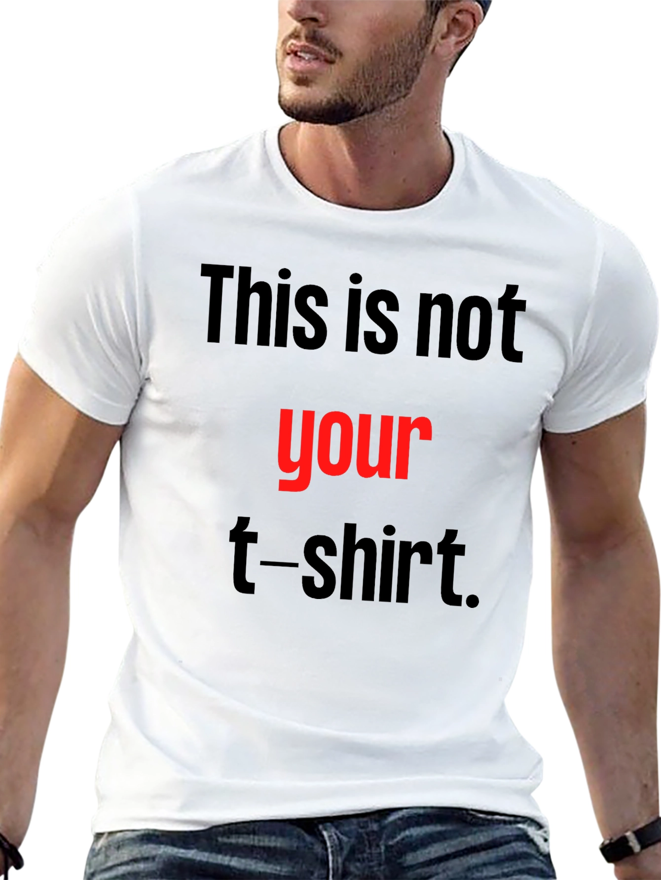 Black Humorous T-Shirt - This Is Not Your T-Shirt! view 13