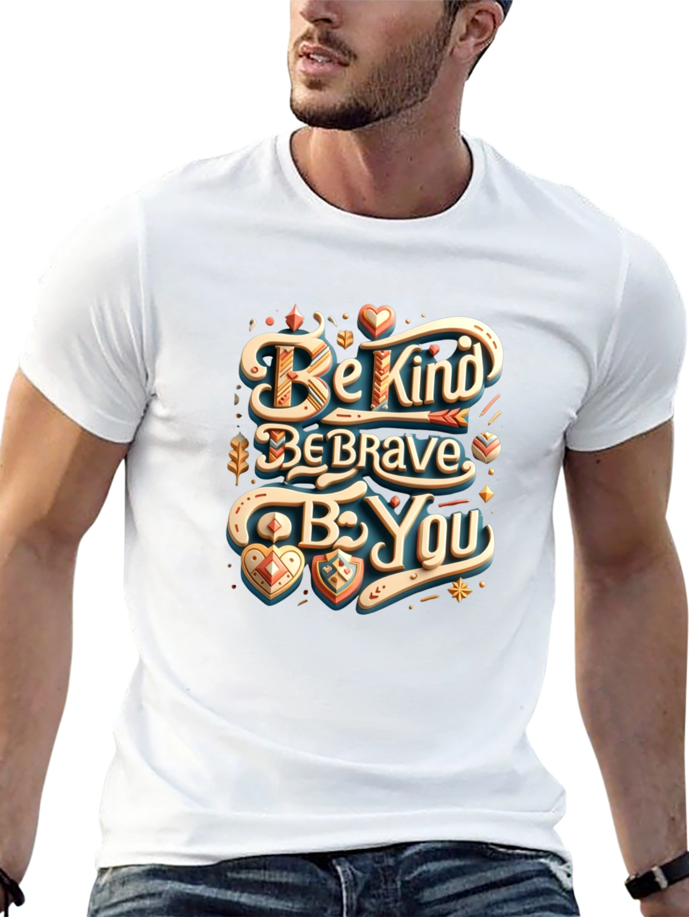 Black Be Kind, Be Brave, Be You Graphic Tee view 13