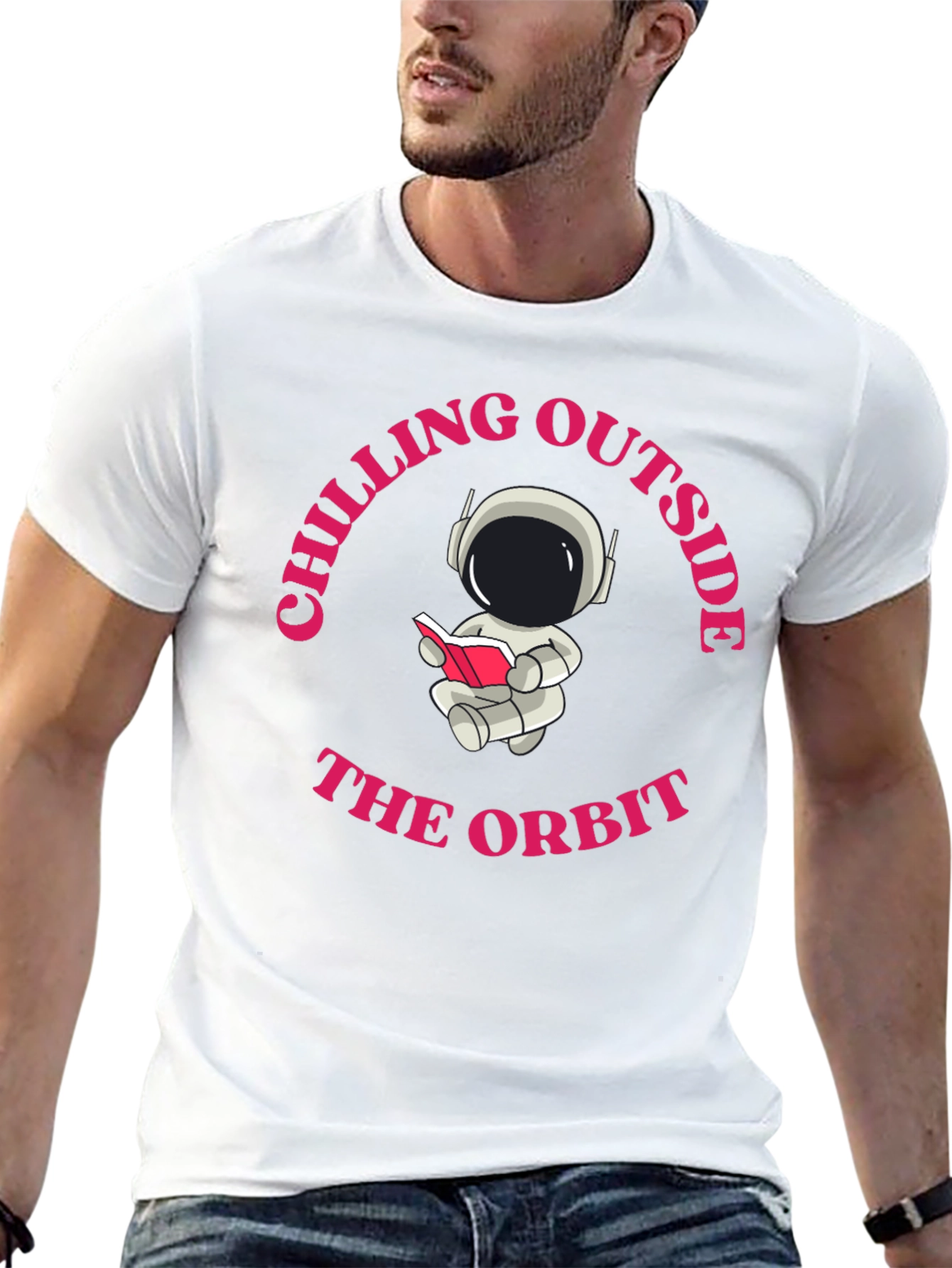 Black Chilling Outside the Orbit Graphic Tee view 13