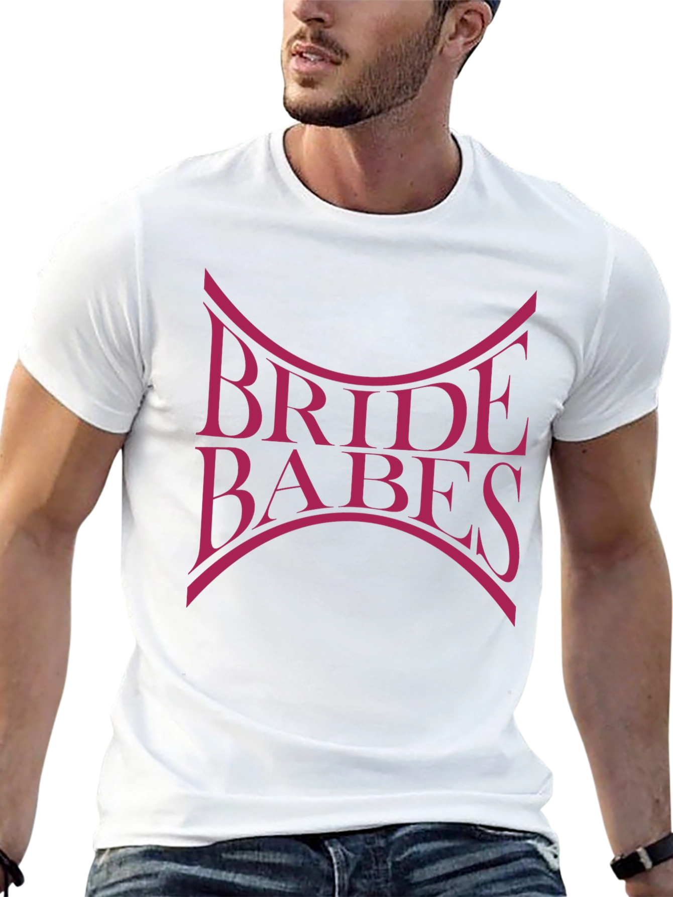 Black Bride Babes Graphic T-Shirt - Wedding Party Tee view 13