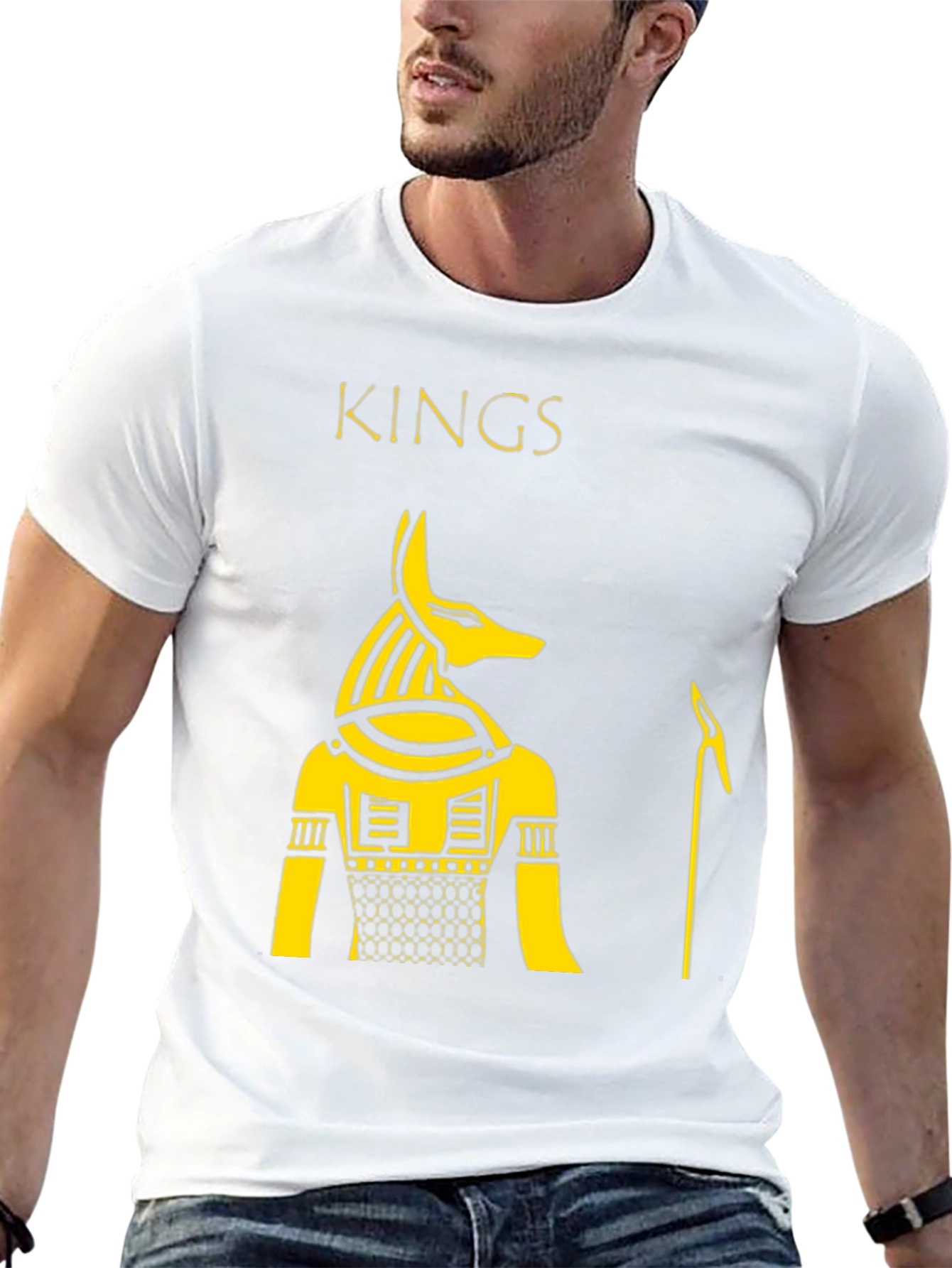Black Kings Anubis Graphic Tee - Black Cotton T-Shirt view 13