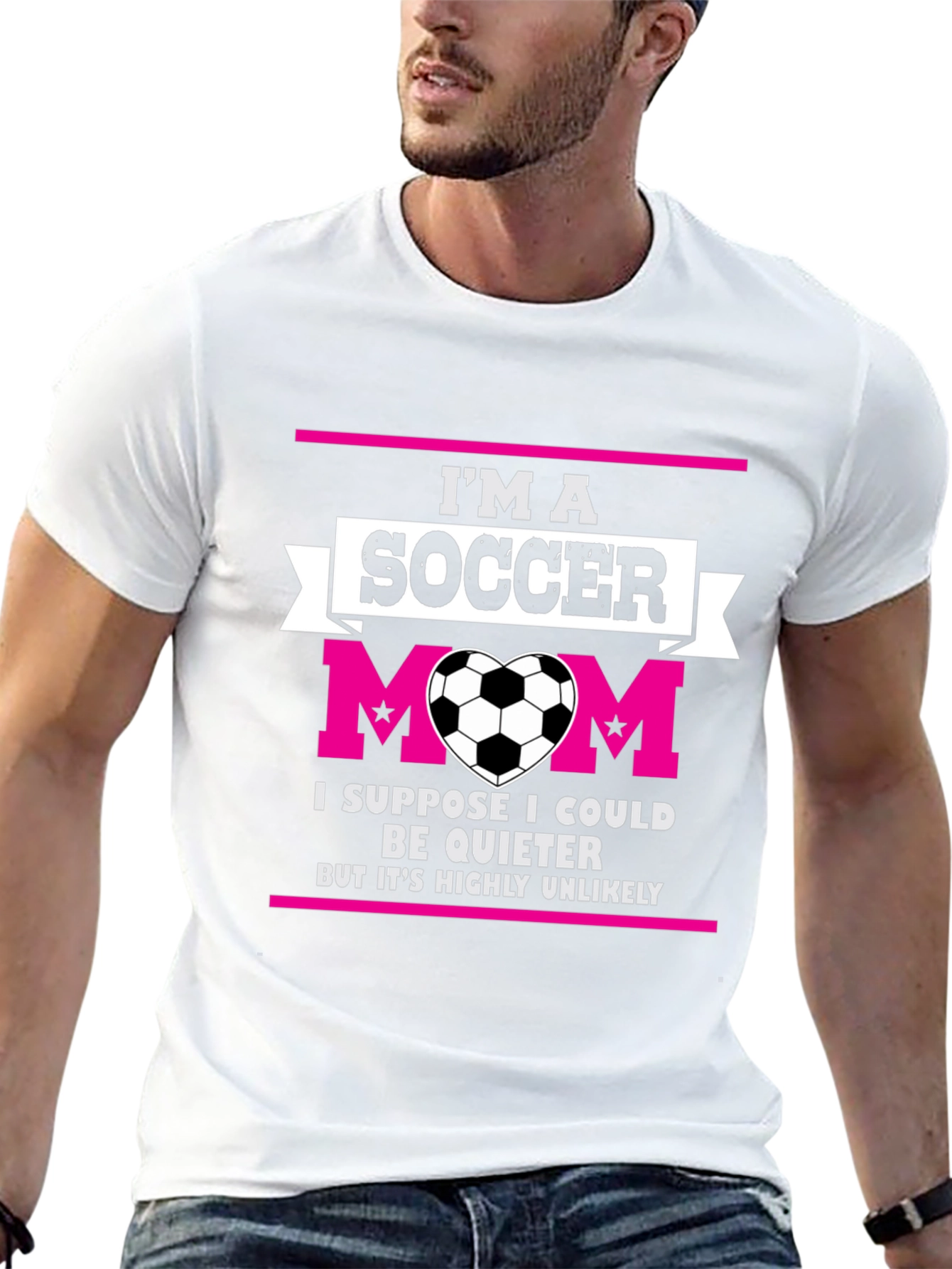 Black I'm a Soccer Mom T-Shirt view 13
