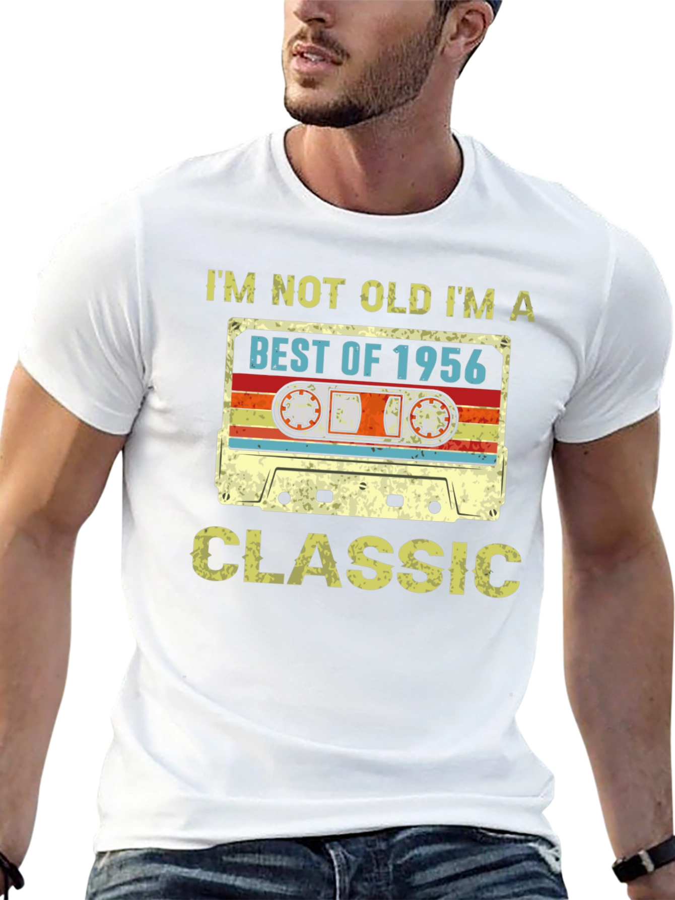 Black Best of 1956 Classic Cassette T-Shirt view 13
