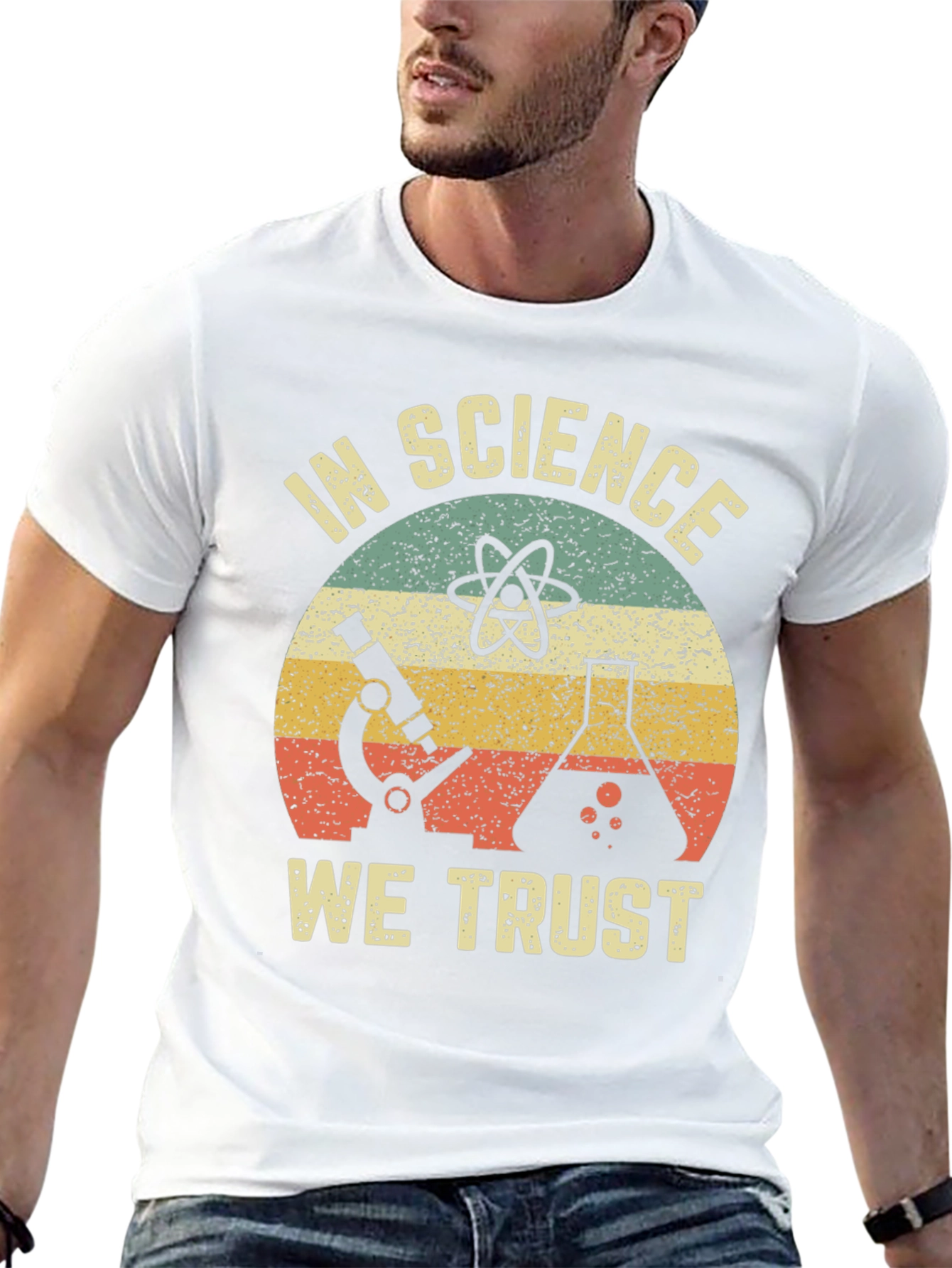 Black In Science We Trust Black T-Shirt view 13