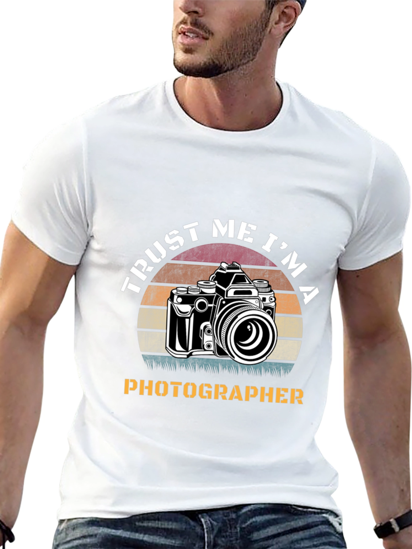 Black Trust Me I'm A Photographer T-Shirt view 13