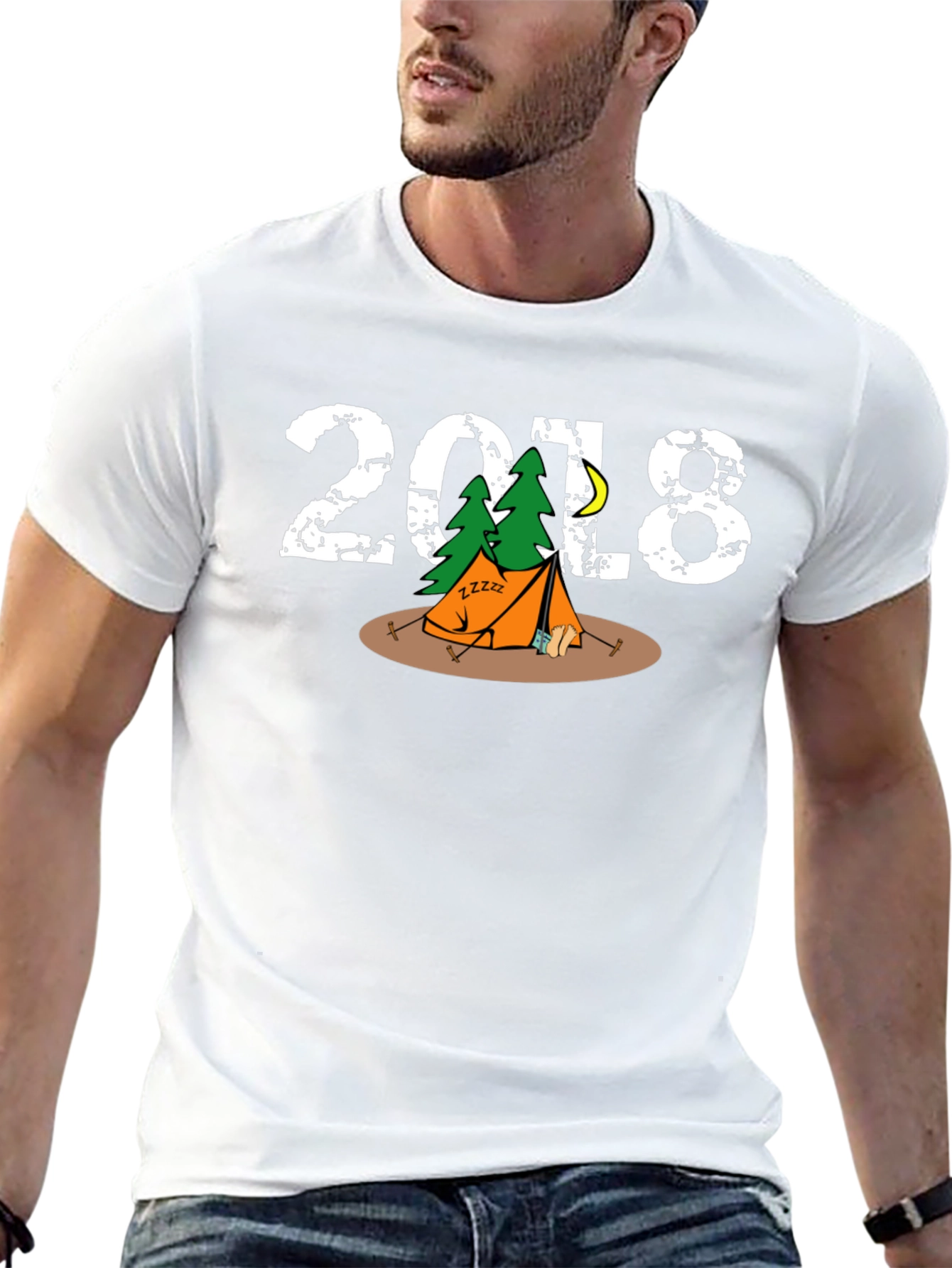 Black Camping Trip 2018 Graphic T-Shirt view 13