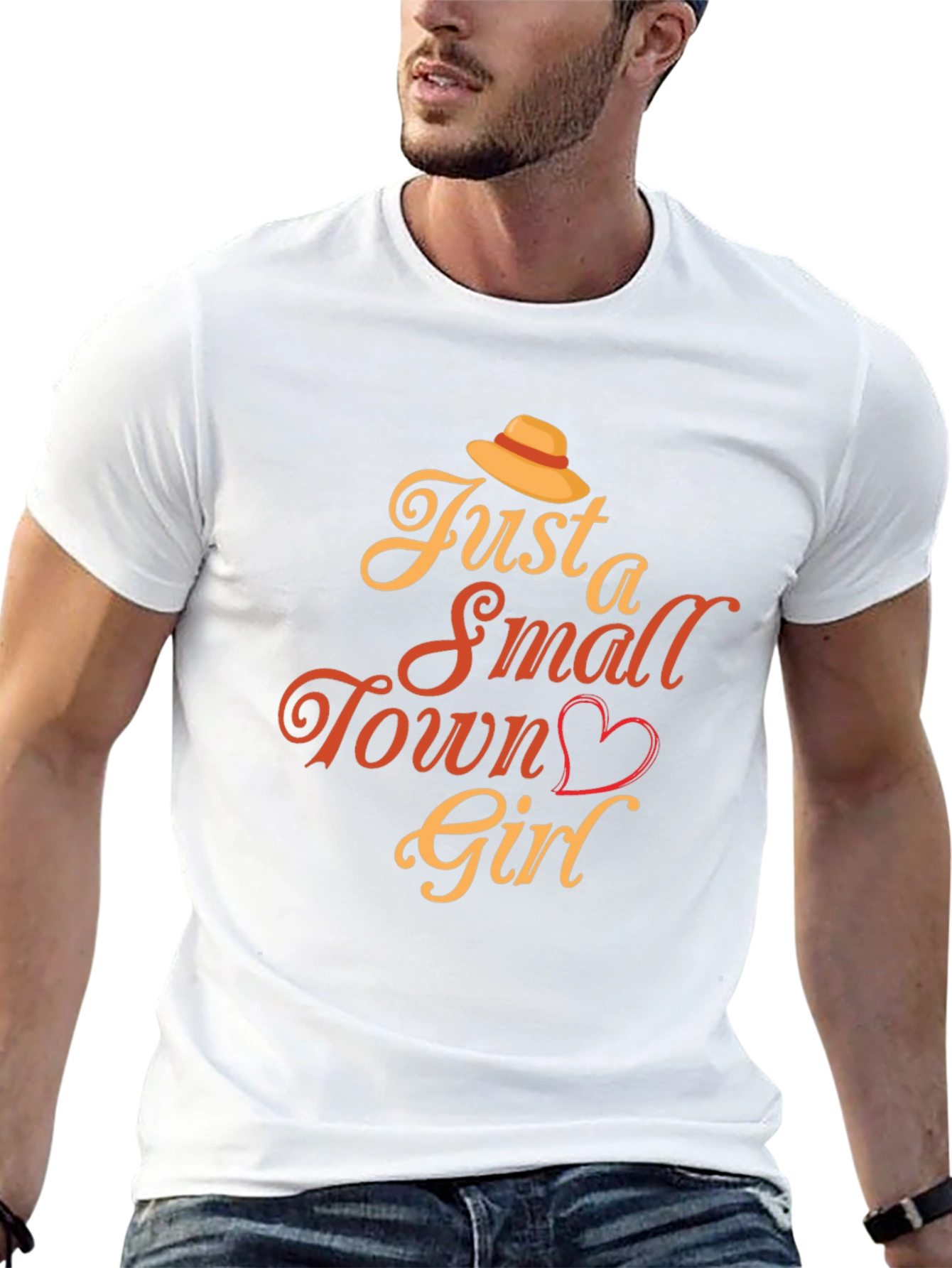Black Just a Small Town Girl Graphic T-Shirt view 13