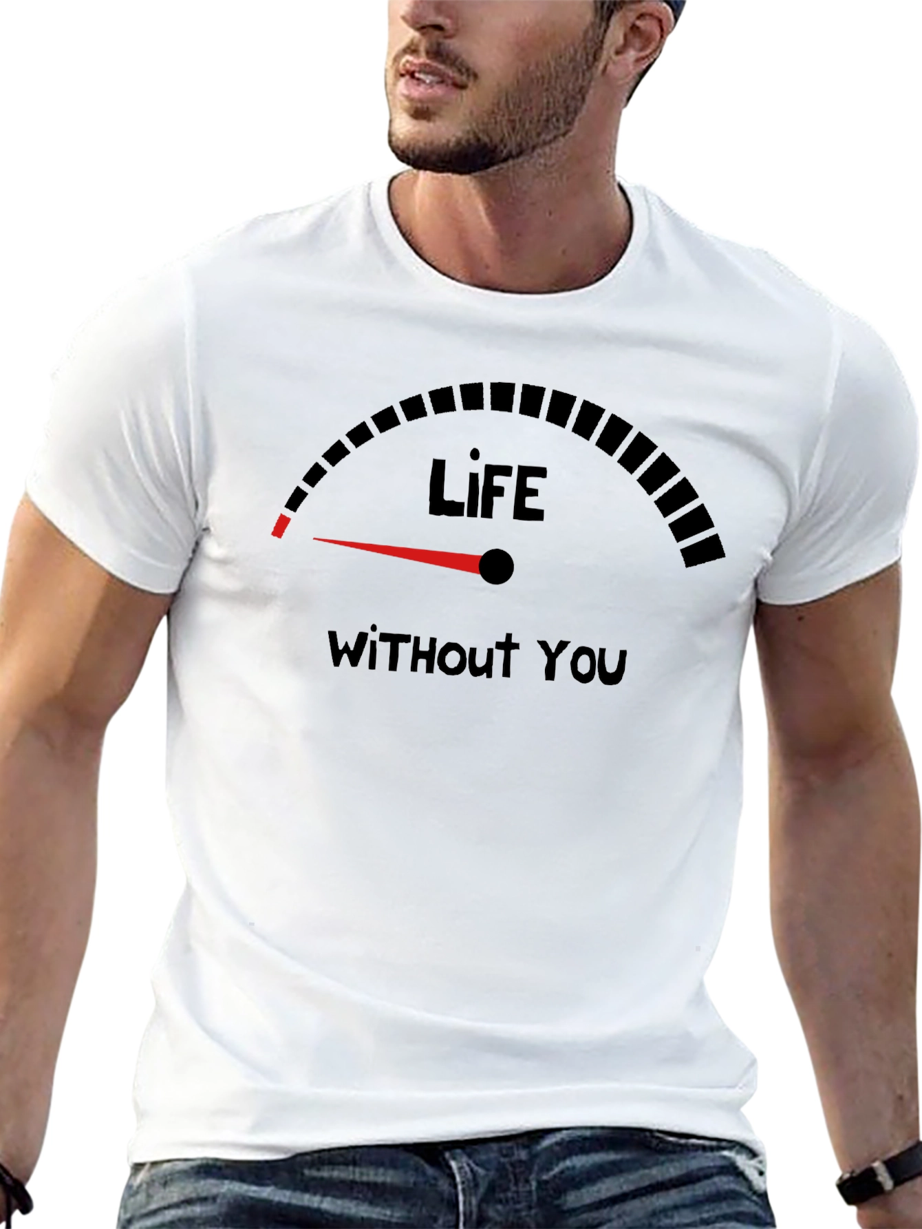 Black Life Without You T-Shirt - Express Your Feelings view 13