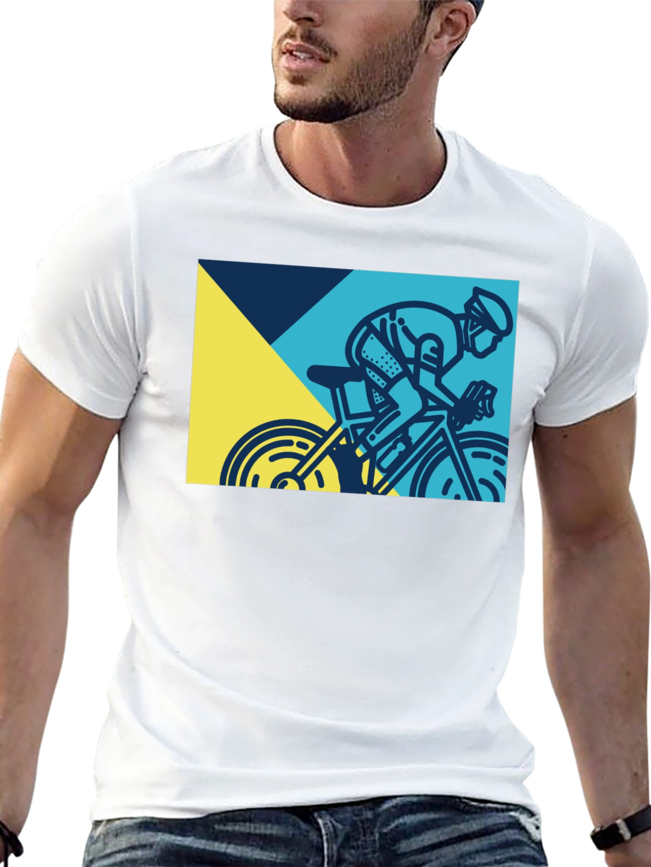 Cycling Graphic Tee - Men's Black T-Shirt - 13