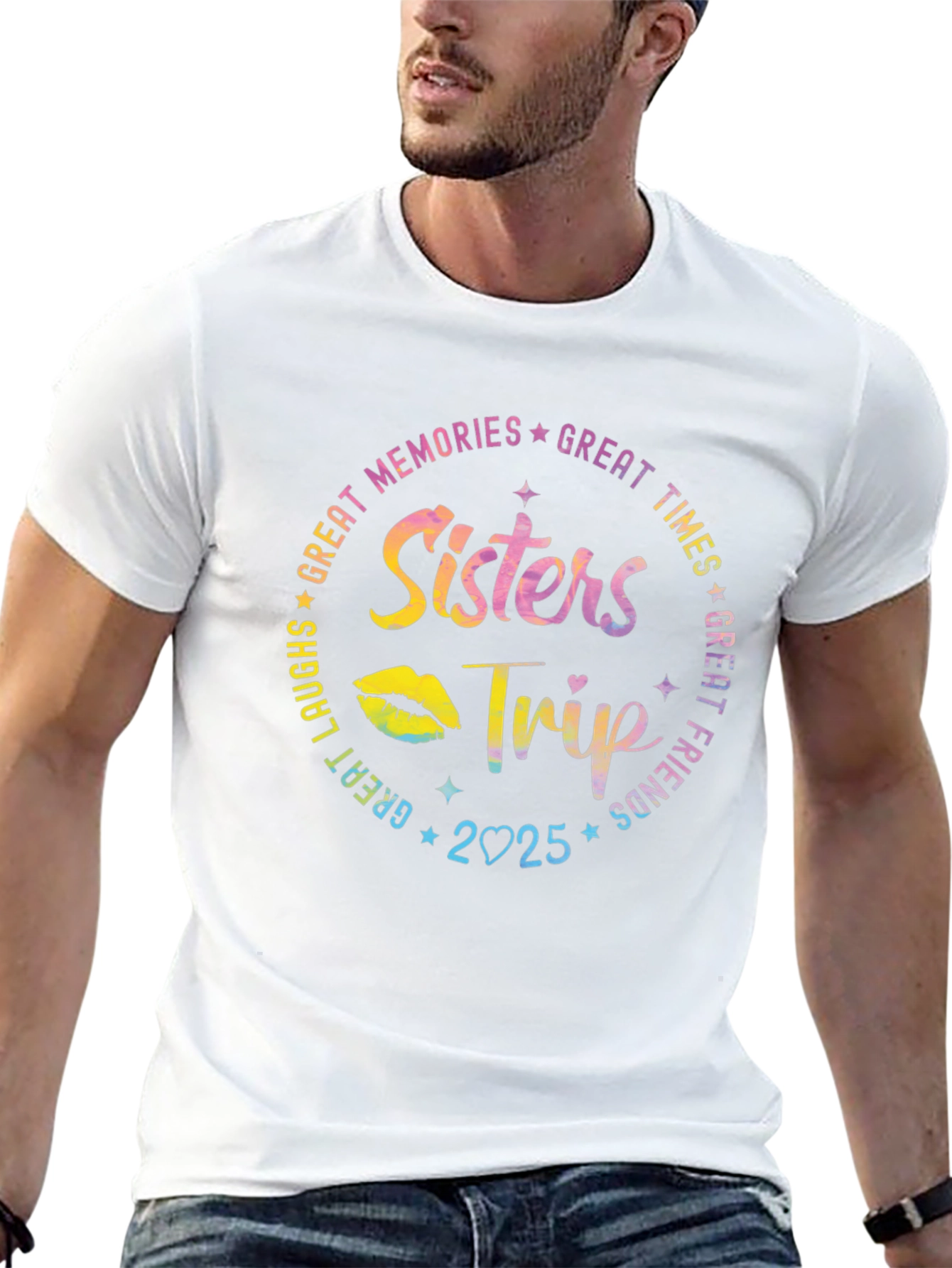 Sisters Trip 2025 Black Graphic T-Shirt - 13
