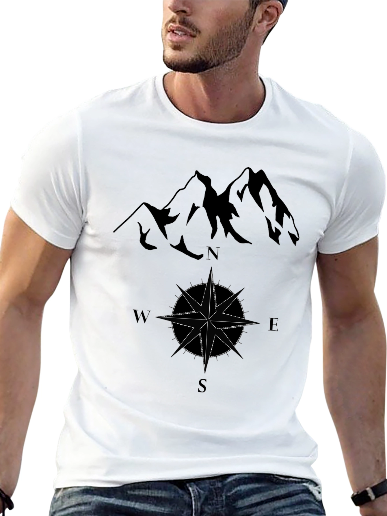 Black Mountain & Compass Graphic Tee view 13