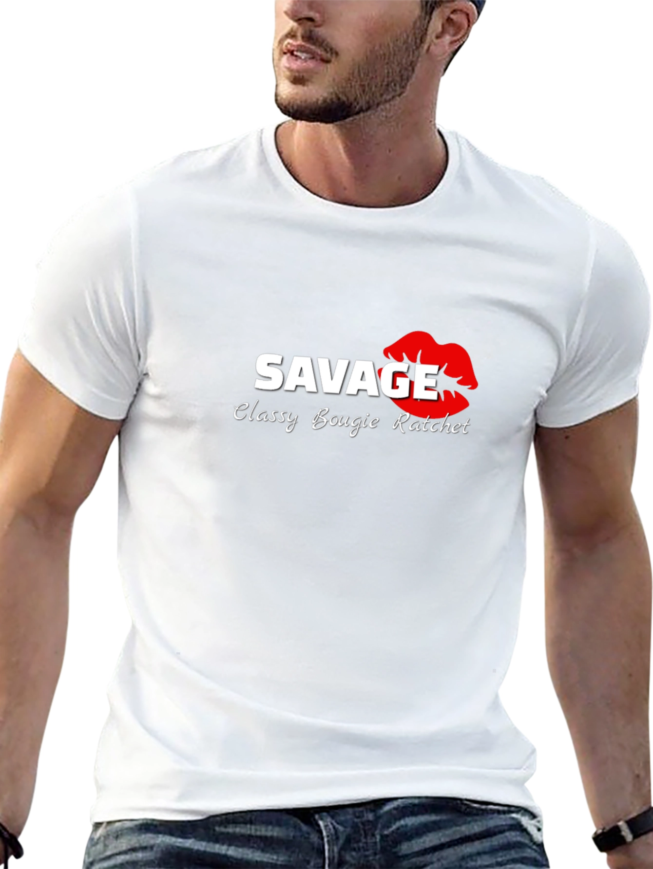 Black Savage Classy Bougie Ratchet Graphic Tee view 13