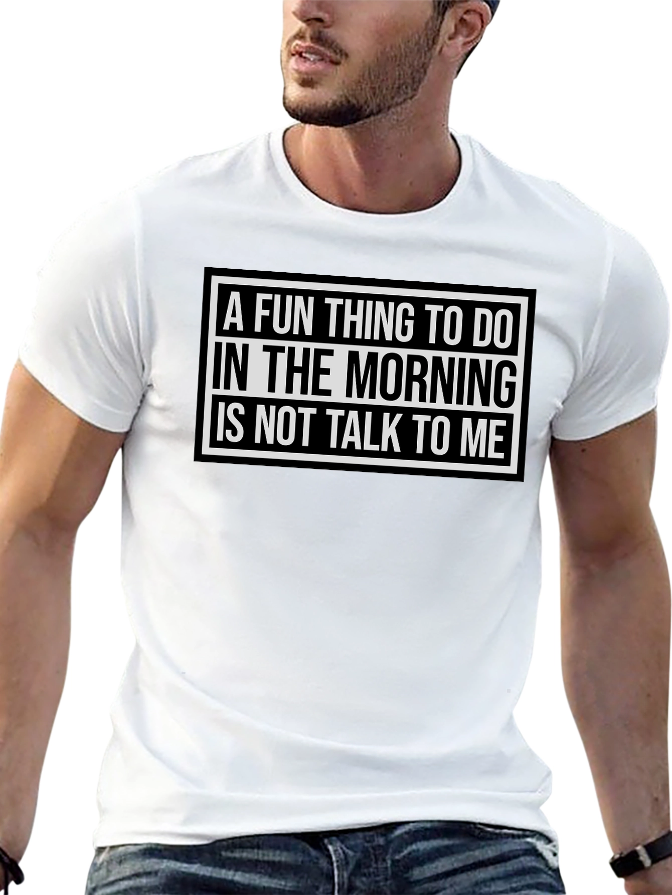 Black Funny Morning Person T-Shirt - "Don't Talk To Me" view 13