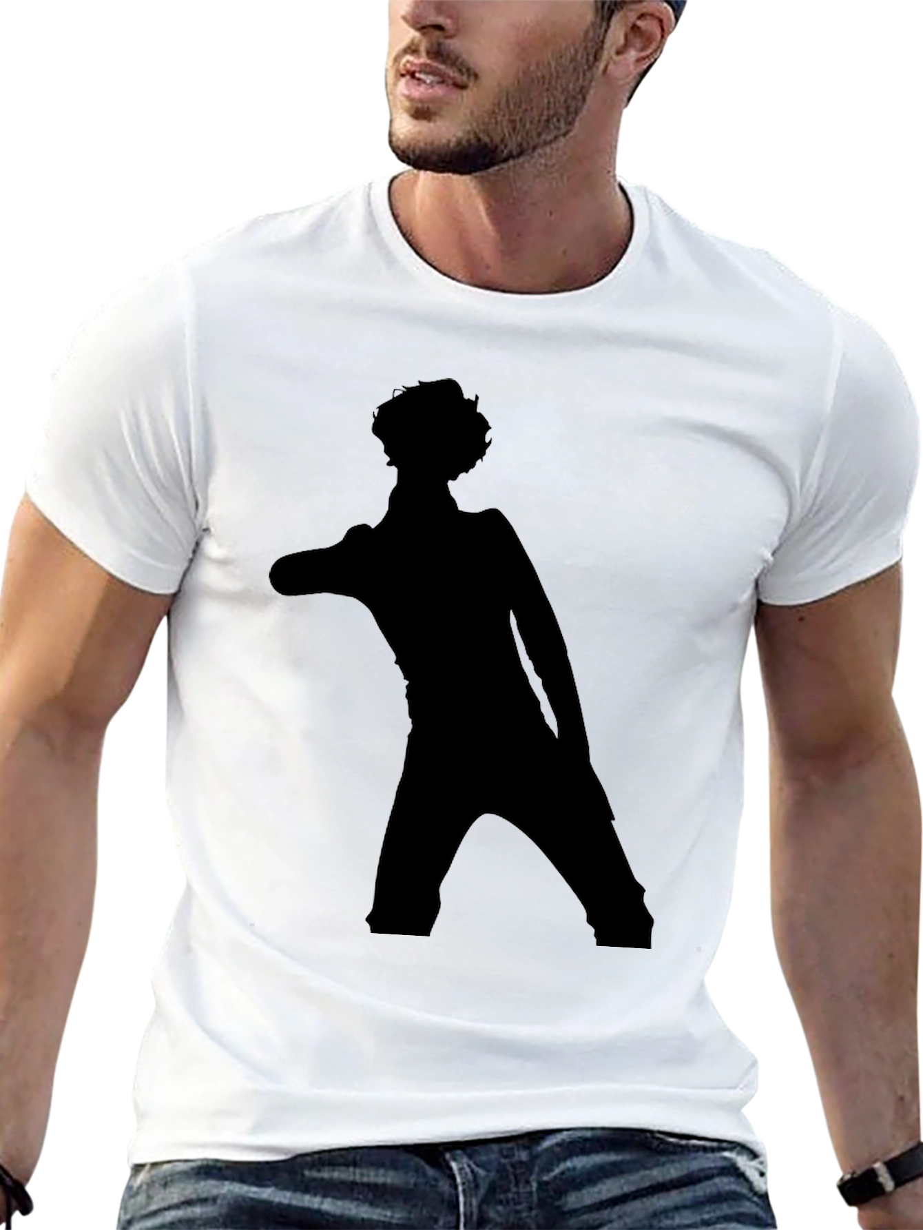 Black Silhouette Graphic Tee - Classic Black view 13