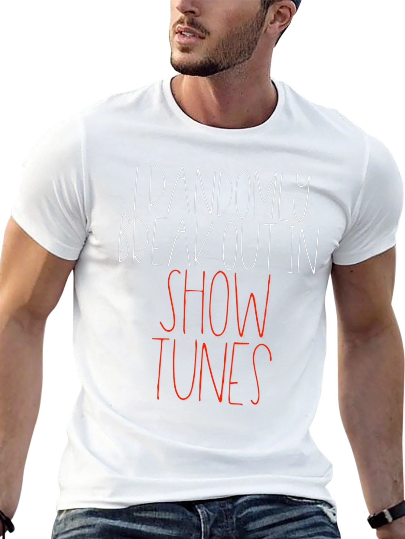Black Funny "Show Tunes" Graphic Tee view 13