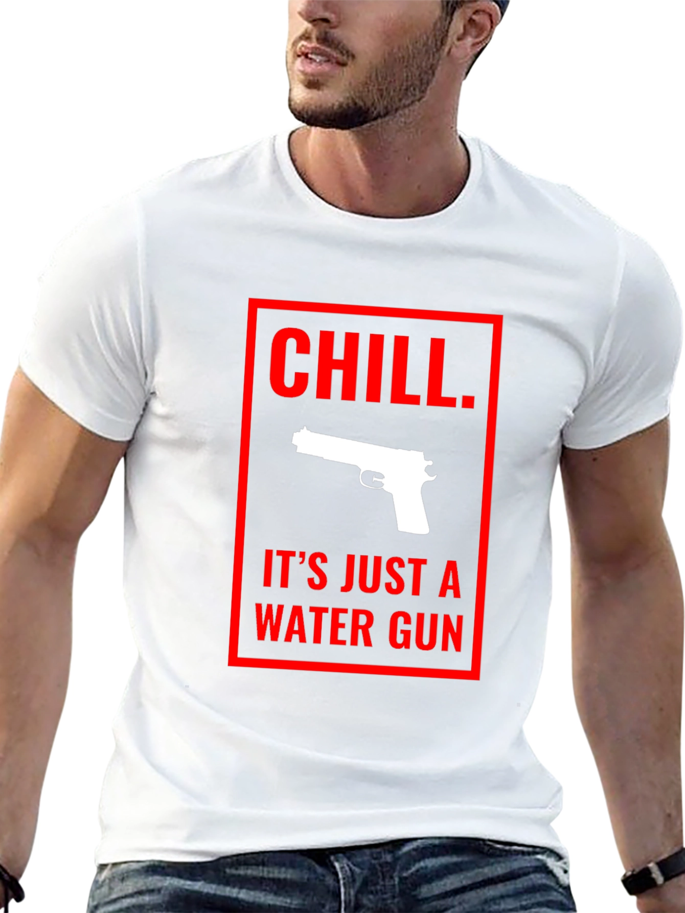Black Chill Water Gun Graphic Tee - Black view 13