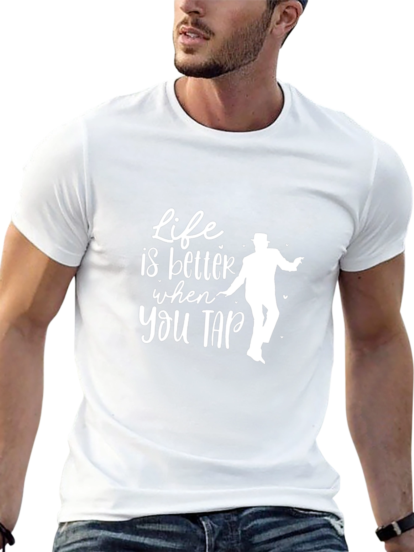 Black Life is Better When You Tap - Black T-Shirt view 13