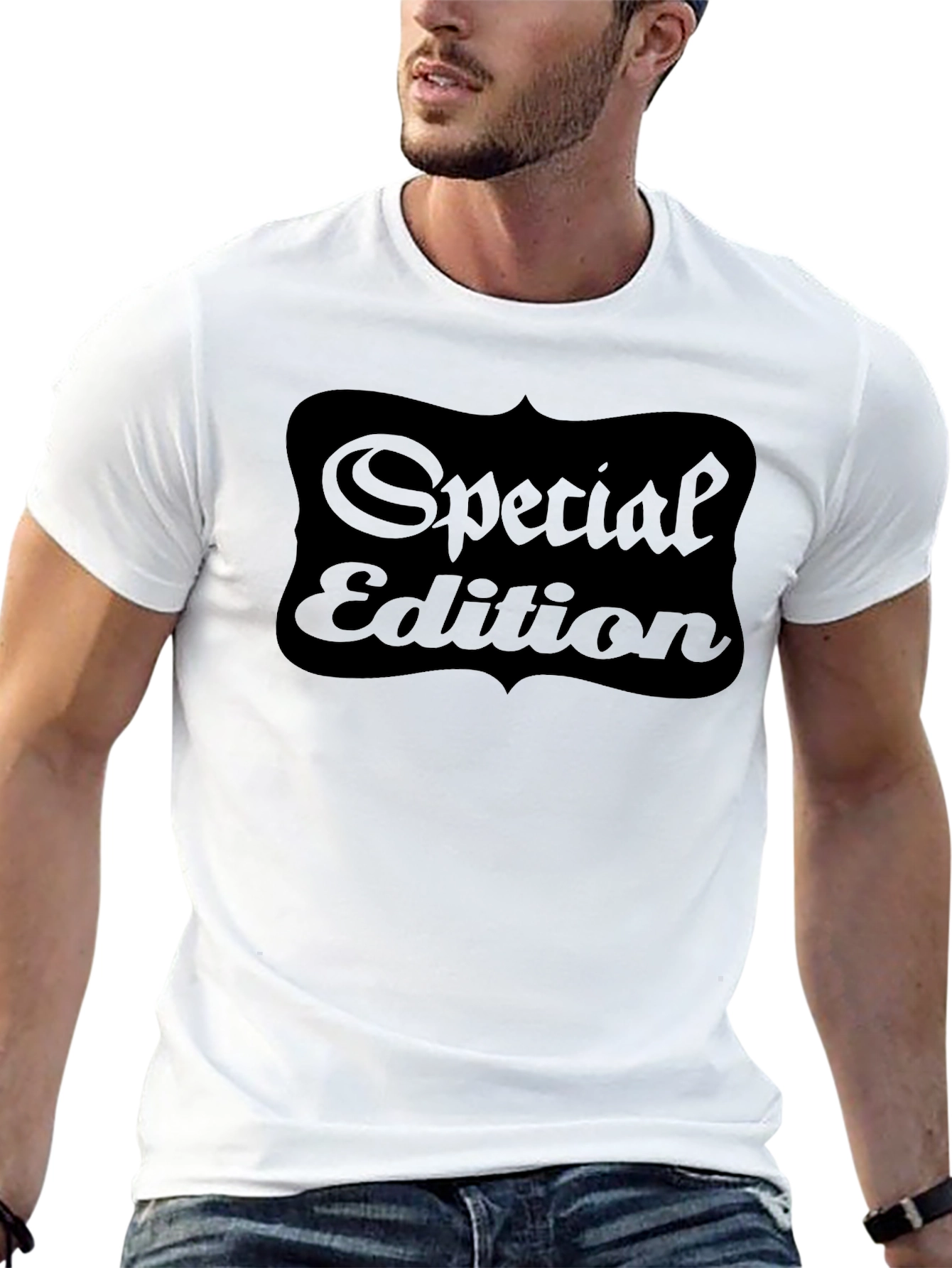Black Special Edition Men's Black Graphic Tee view 13
