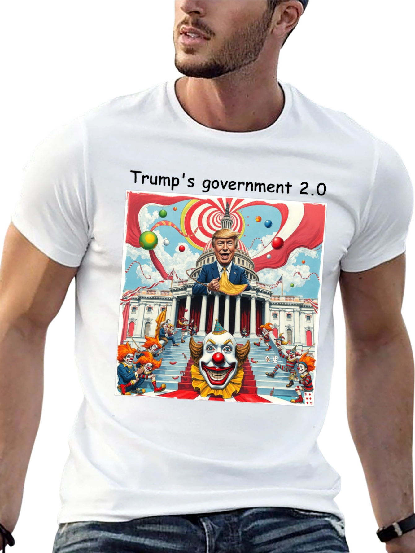 Black Trump's Government 2.0 T-Shirt view 13