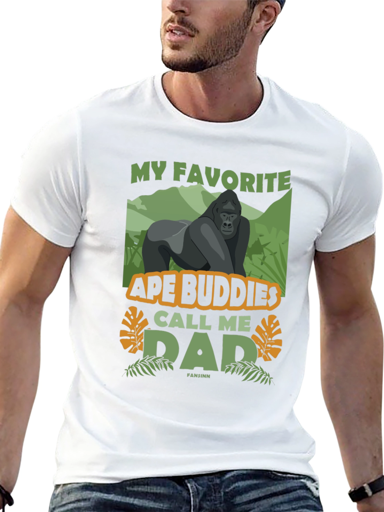Black Ape Buddies Dad Graphic T-Shirt view 13