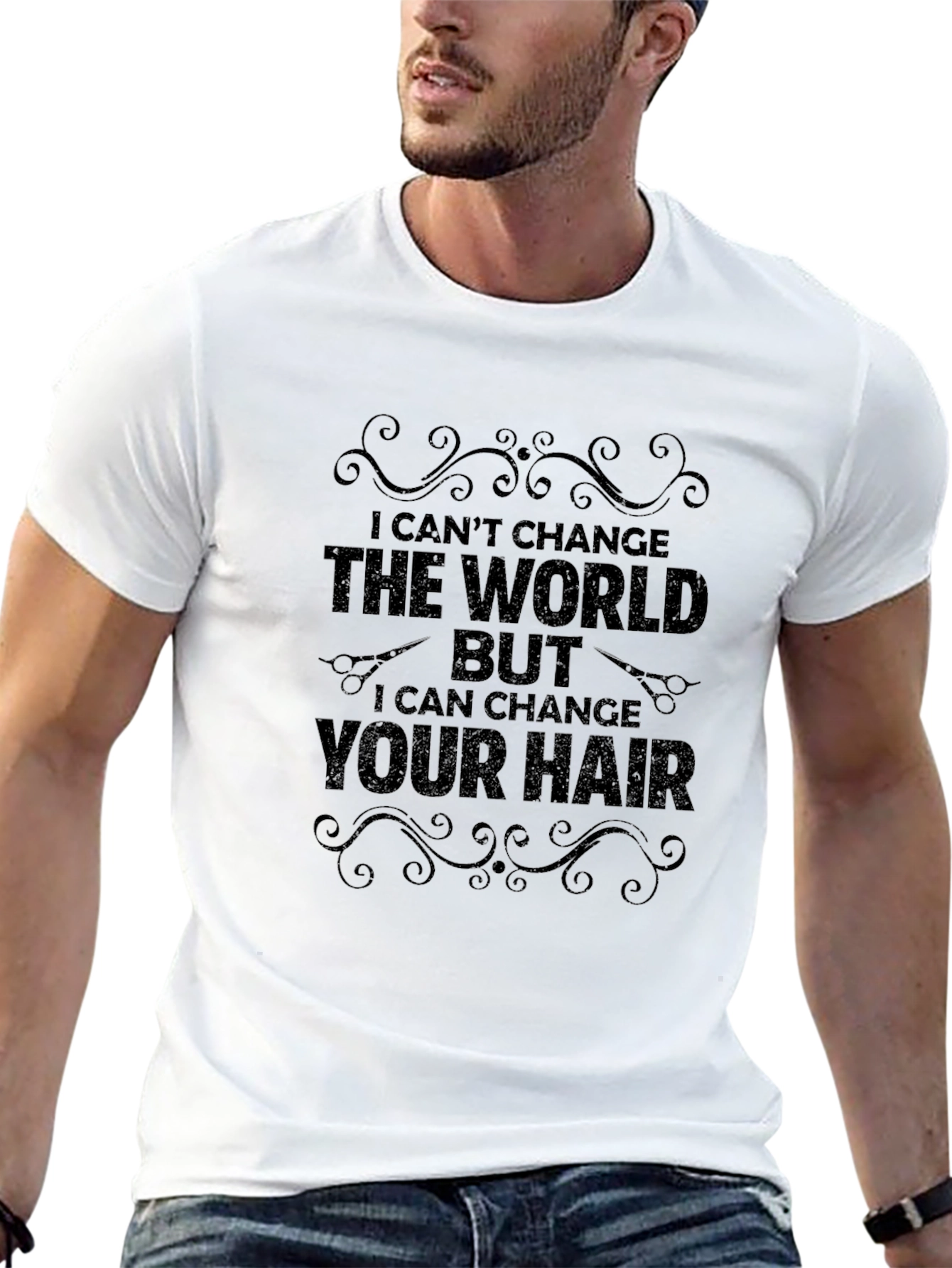 Black Hair Stylist T-Shirt: I Can Change Your Hair view 13