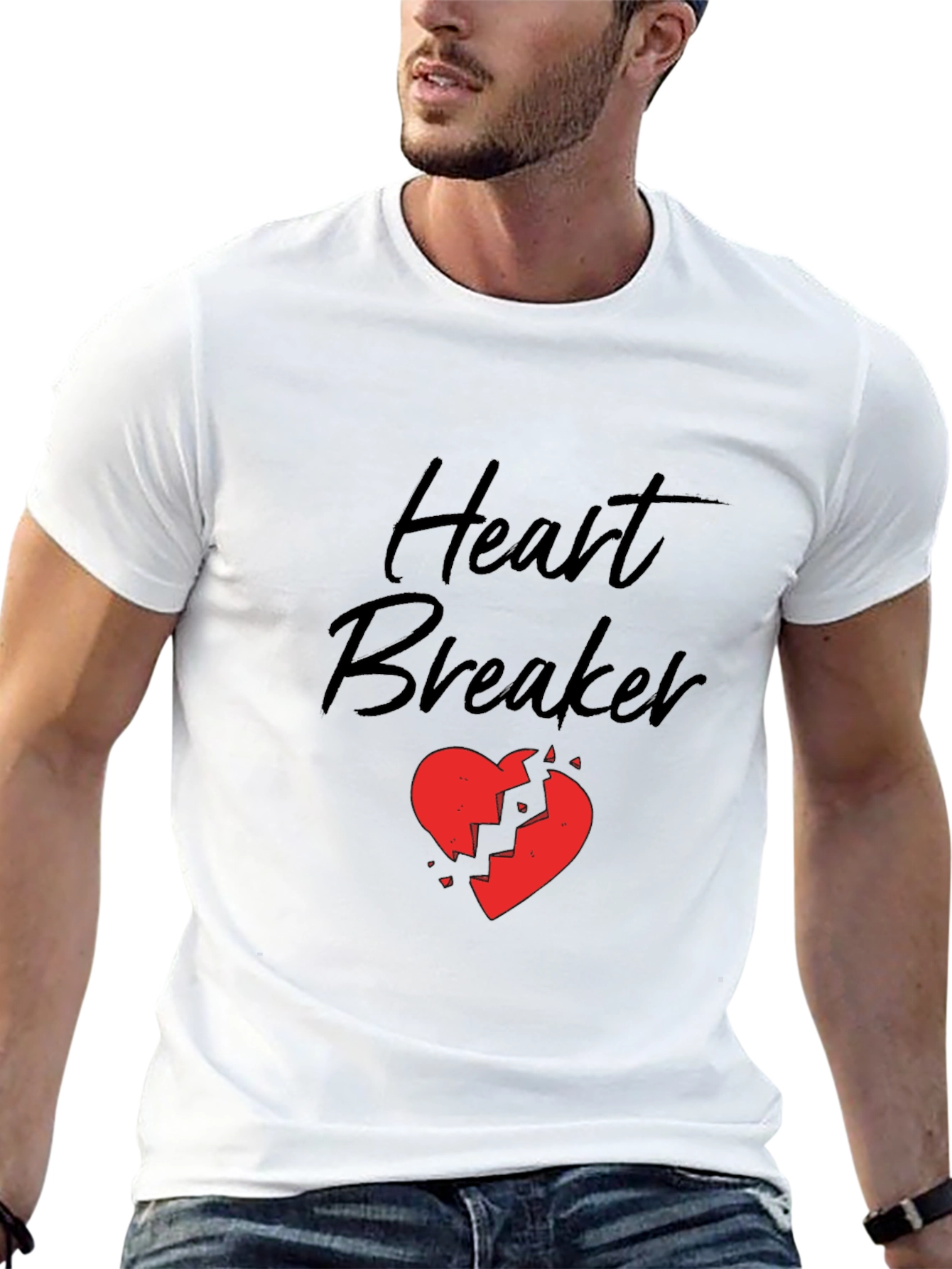 Black Heart Breaker Graphic Tee - Black view 13
