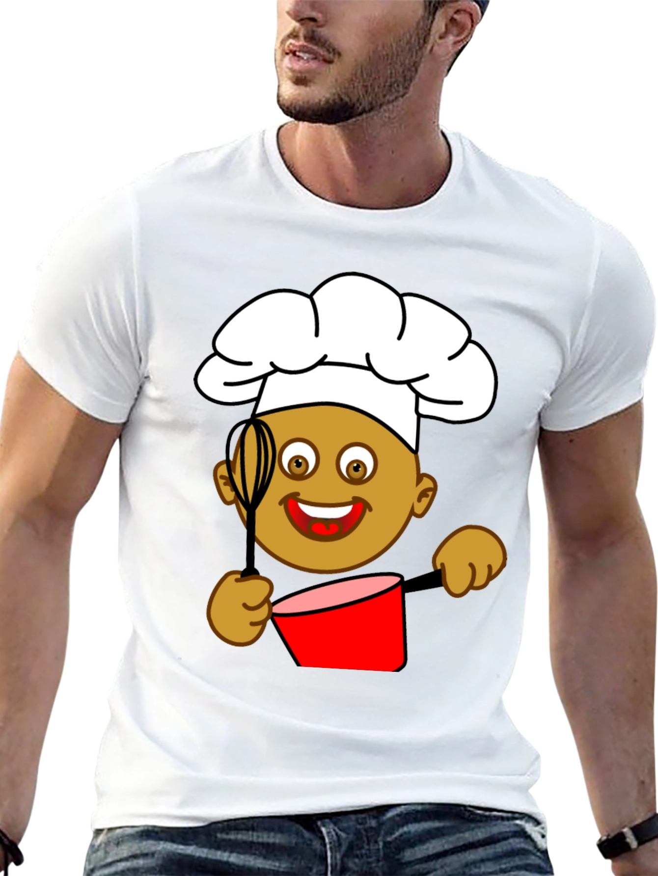 Black Chef Cartoon Graphic Tee view 13