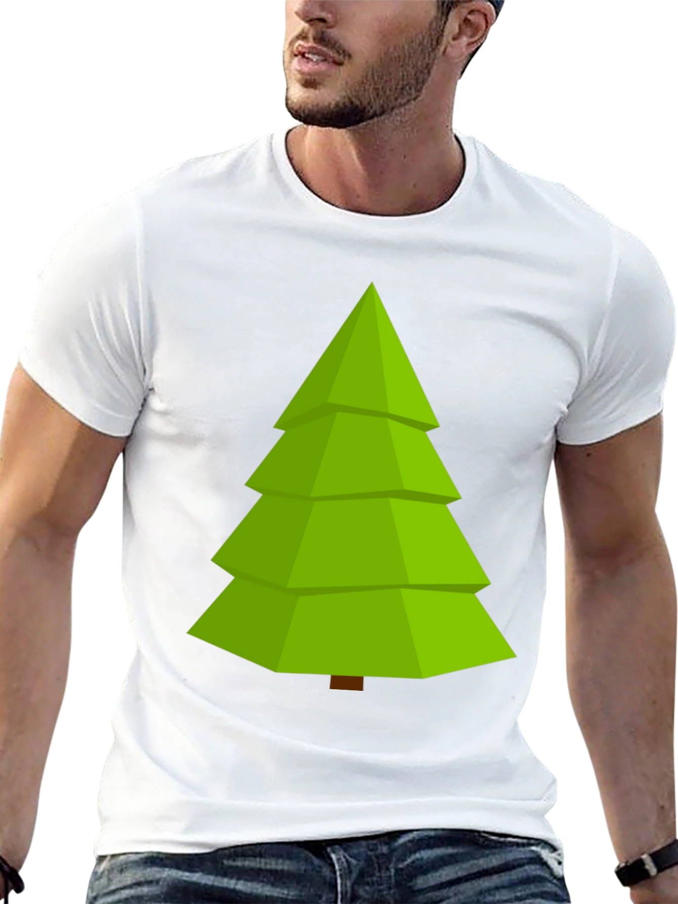 Black Christmas Tree Graphic Tee - Holiday Style view 13