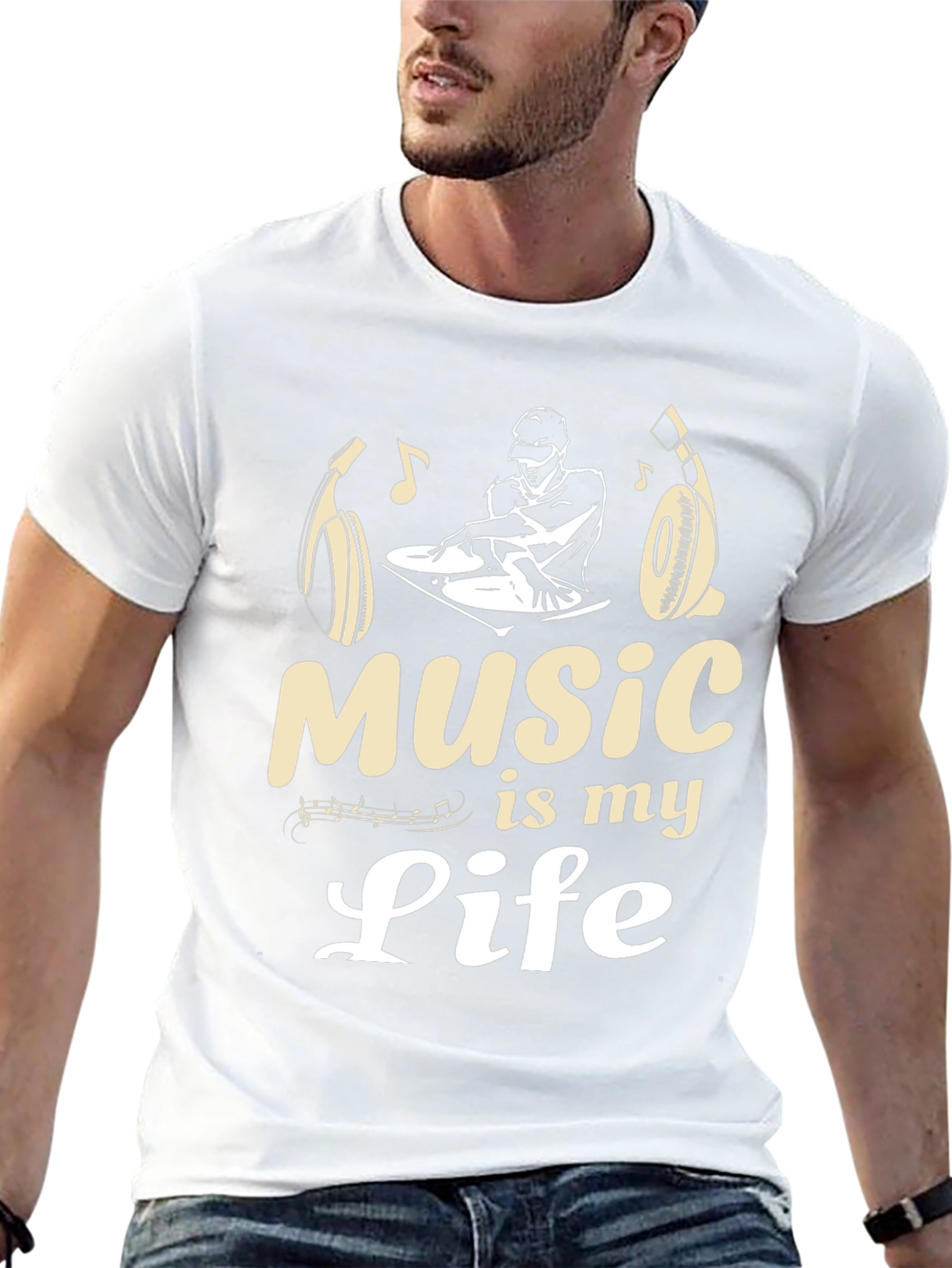 Black Music is My Life Graphic Tee view 13