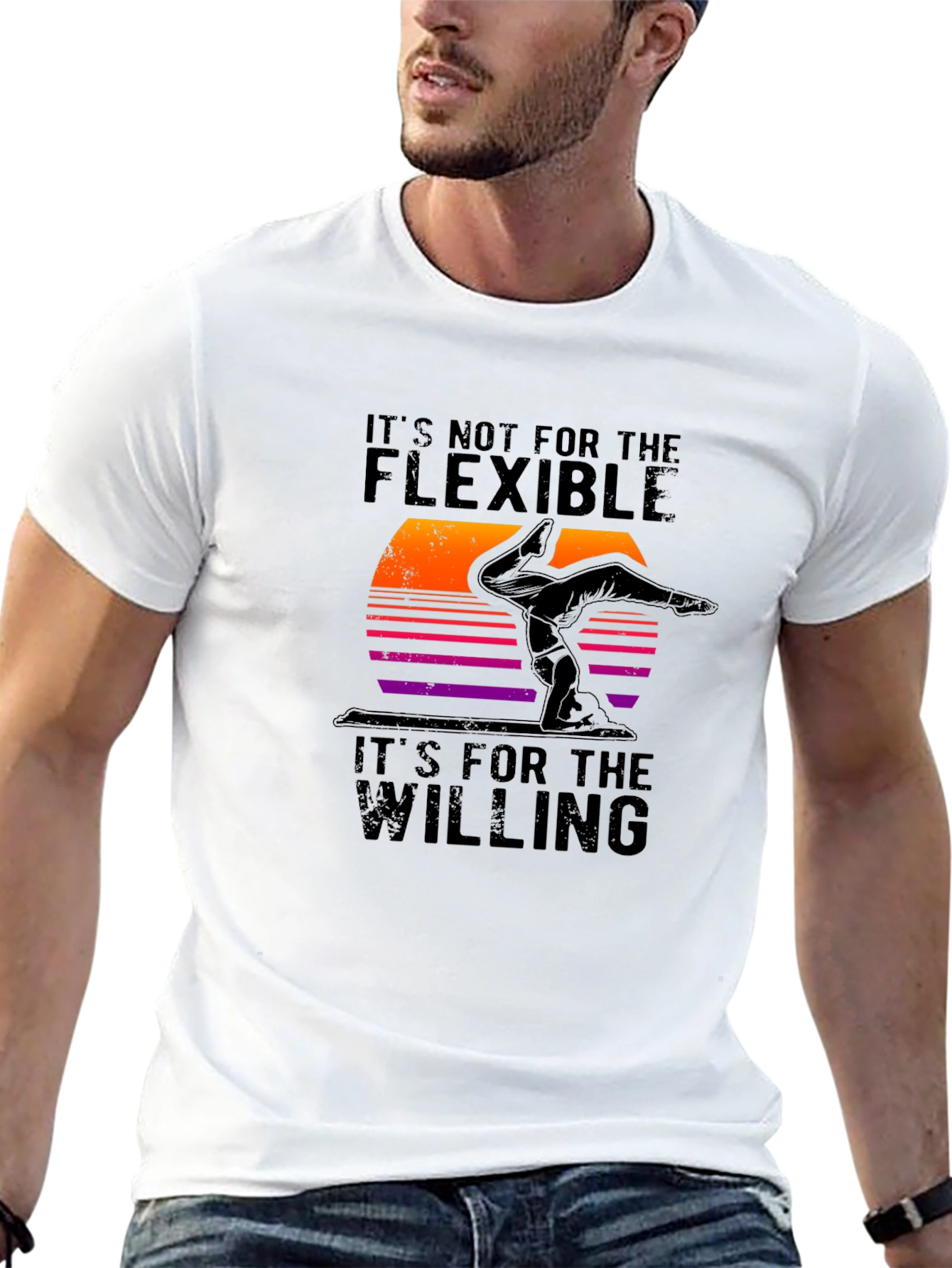 Black Flexible to Willing Retro Graphic Tee view 13
