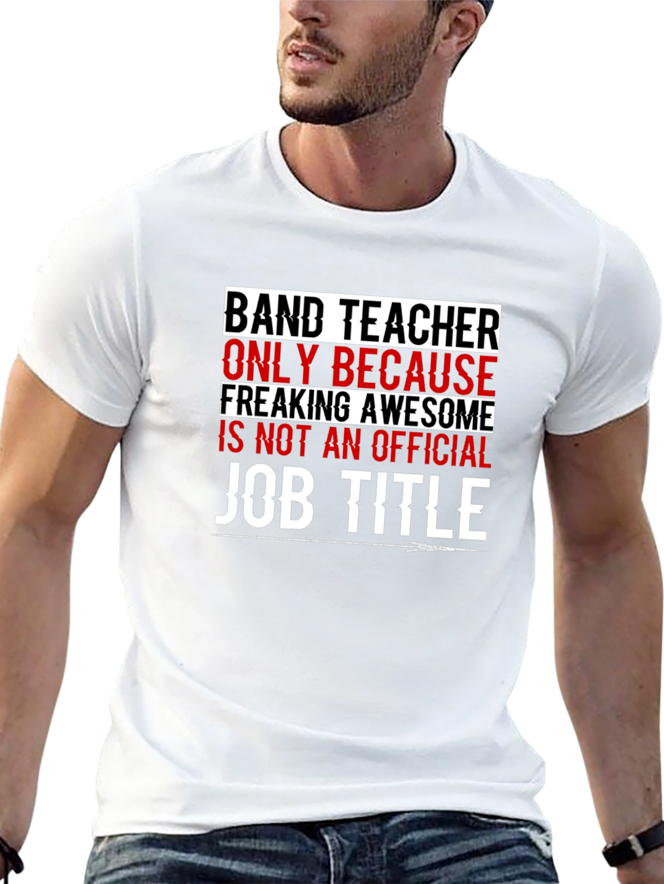 Black Band Teacher Funny T-Shirt view 13