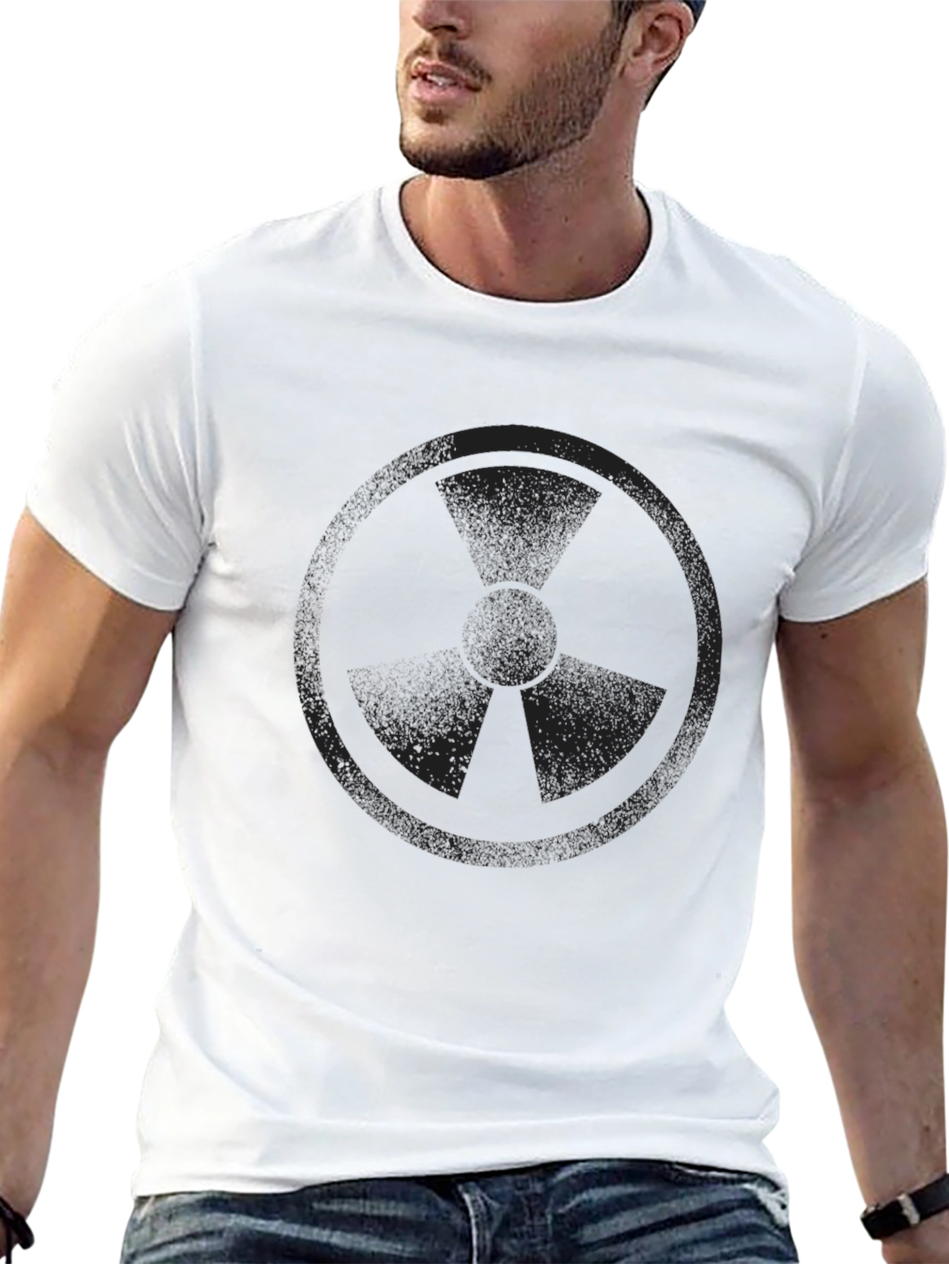 Black Black Radiation Symbol Graphic T-Shirt view 13
