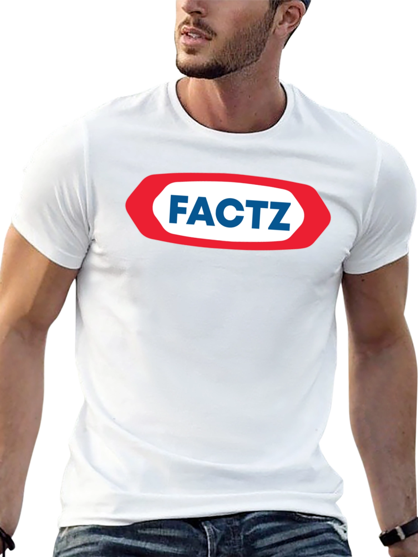 Black FACTZ Graphic T-Shirt - Bold Statement Tee view 13