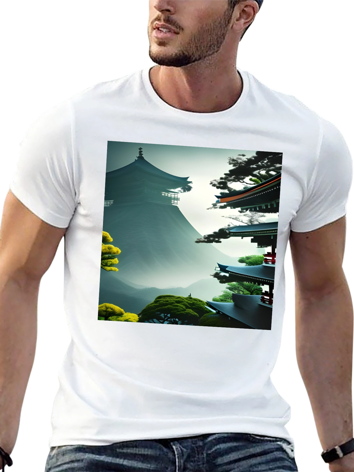 Black Zen Garden Graphic Tee - Unisex Soft Cotton view 13