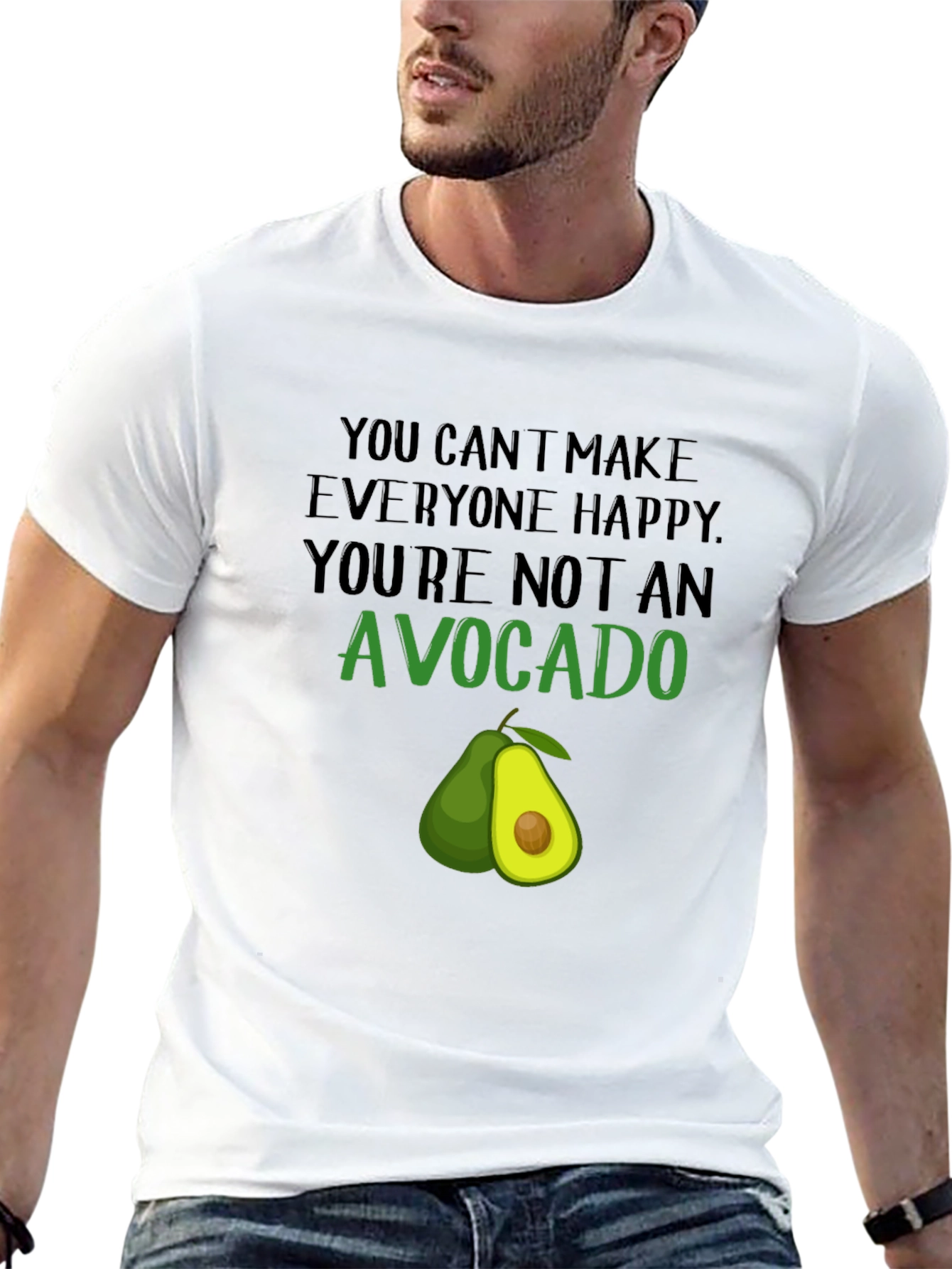 Black Avocado Graphic Tee - Funny Sarcastic T-Shirt view 13