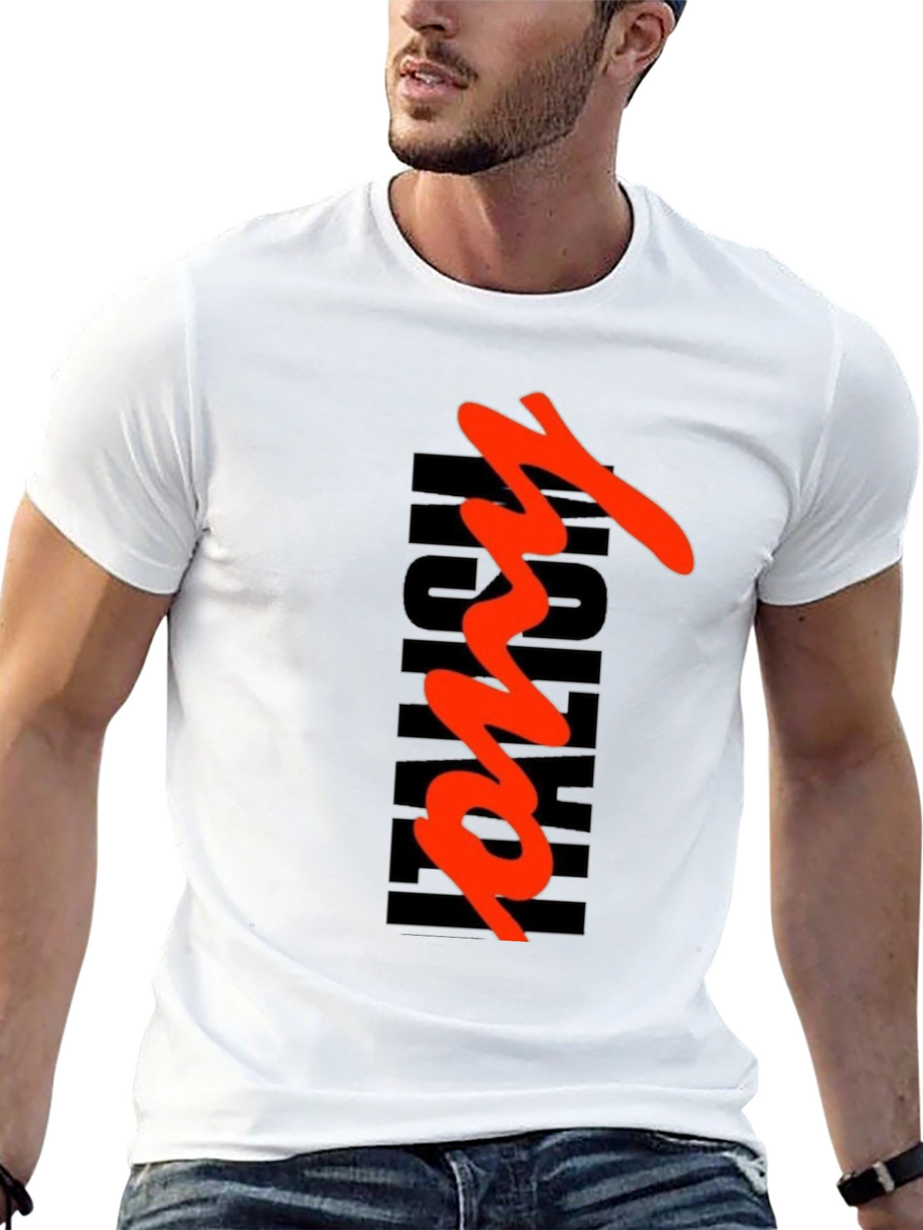 Black Urban Graphic Tee - Men's Black T-Shirt with Bold Design view 13