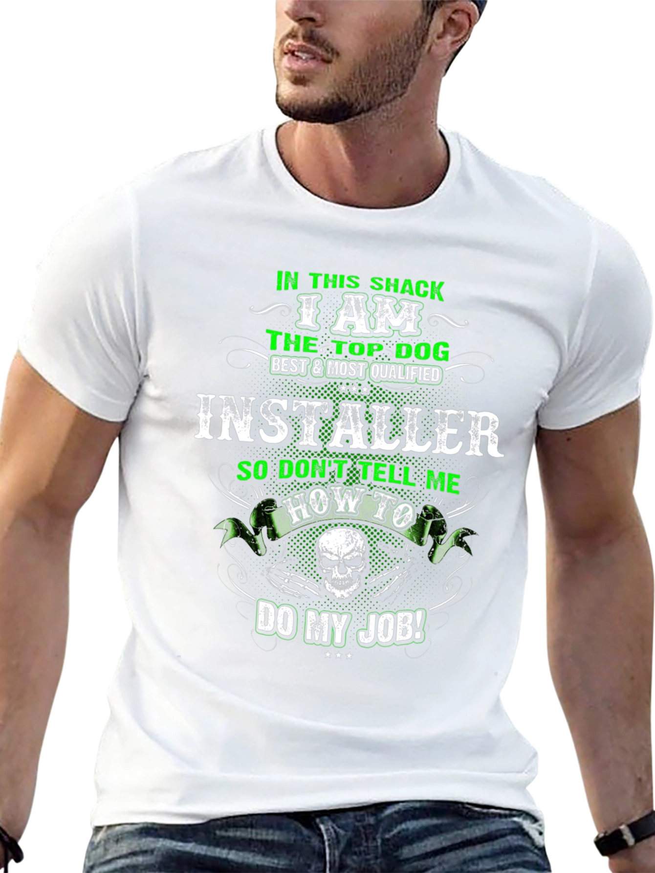 Black Installer Top Dog Black T-Shirt view 13