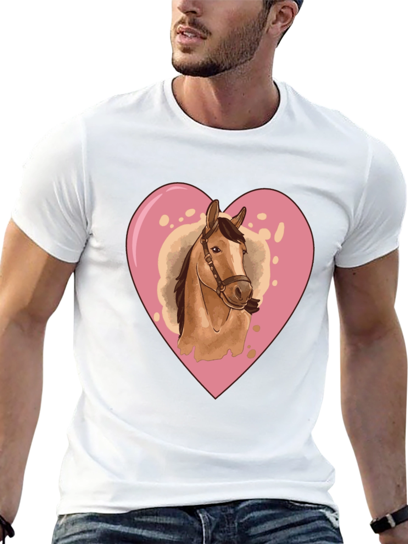 Black Horse Love Graphic Tee view 13